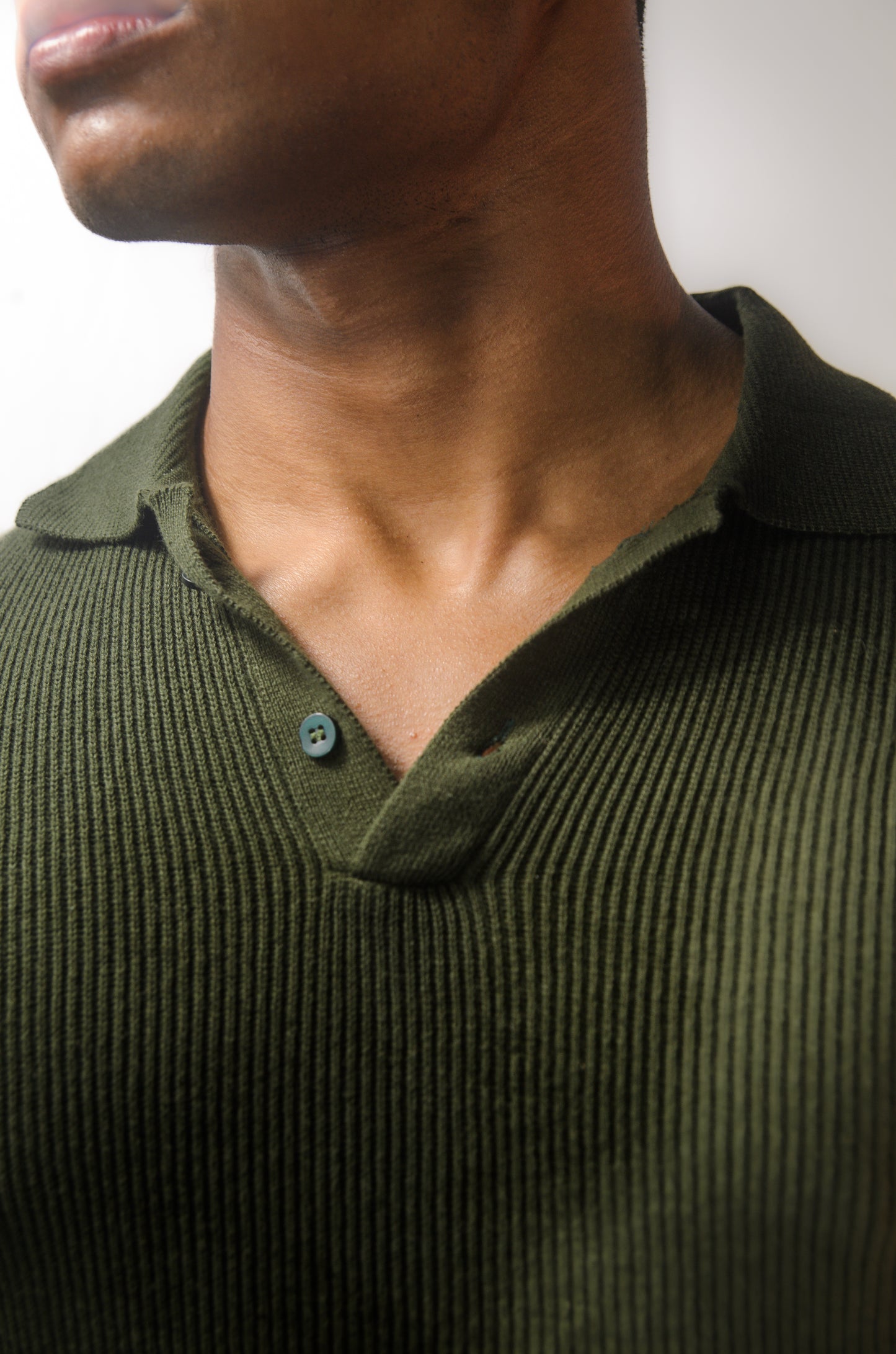 The Valmont Full Sleeve Polo - OLIVE GREEN