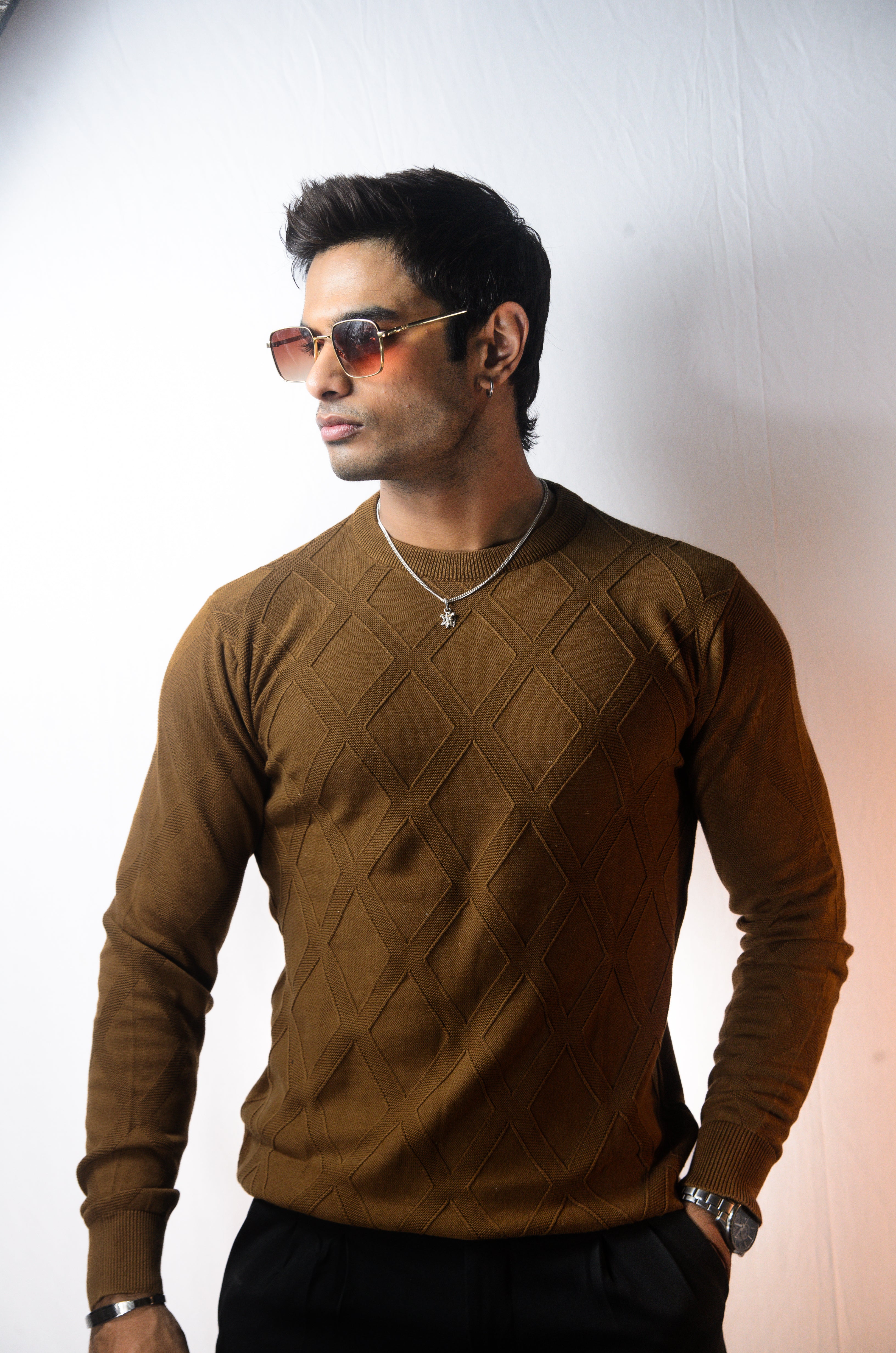 Solace Full Sleeve T-shirt Brown - Image 1