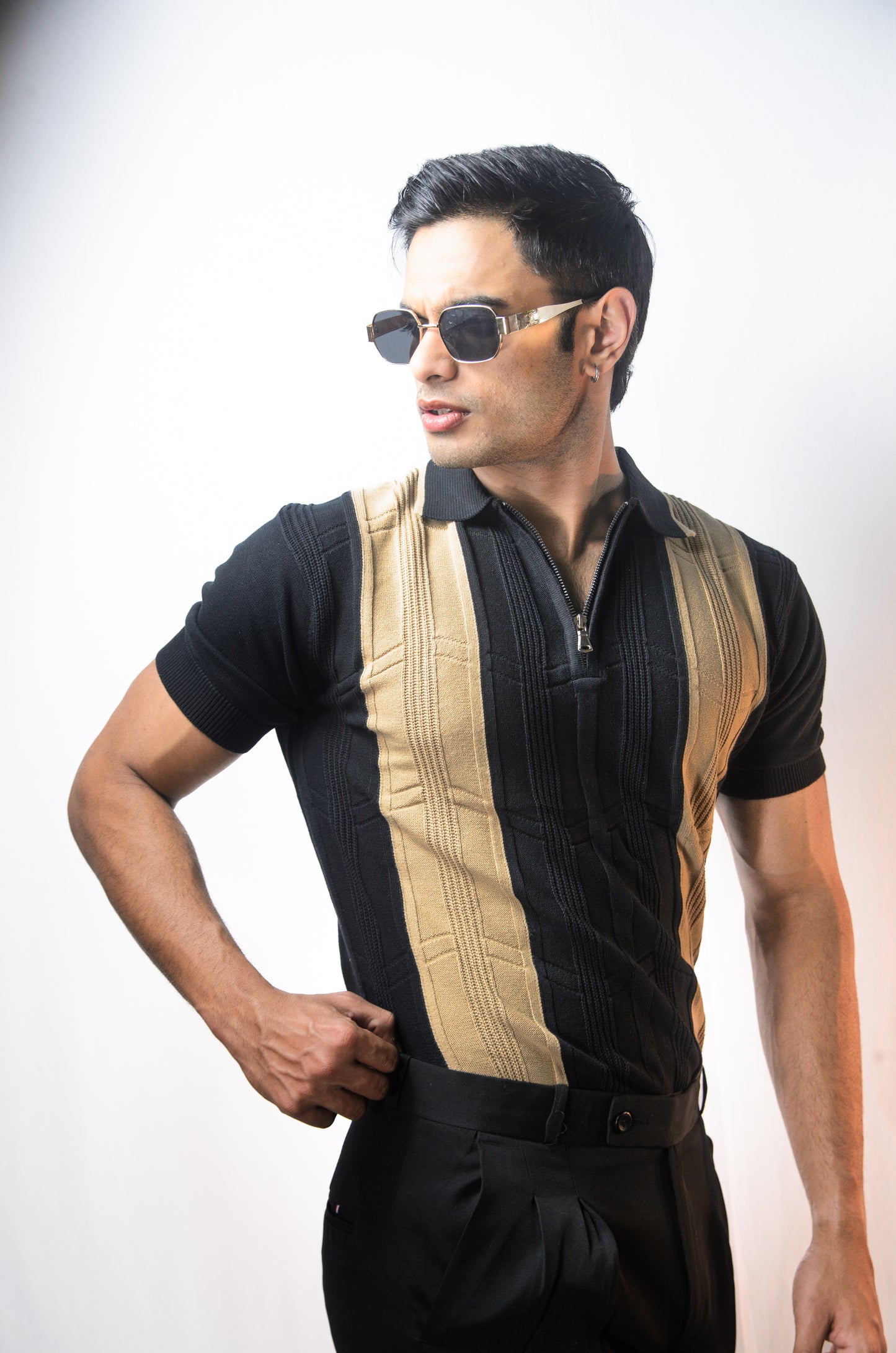 Bellagio Polo T-Shirt-BLACK