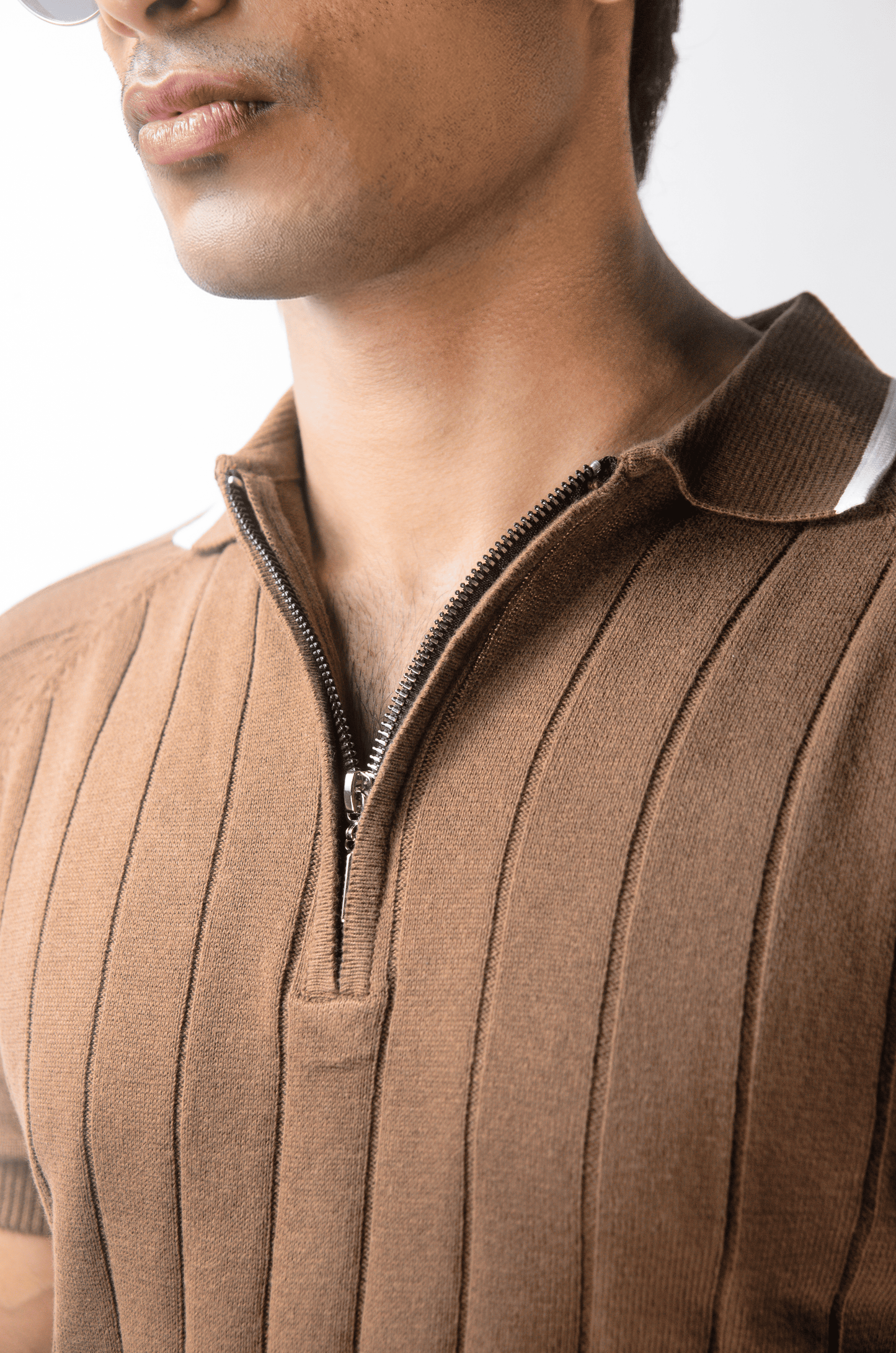 Clubline Textured Polo - ALMOND