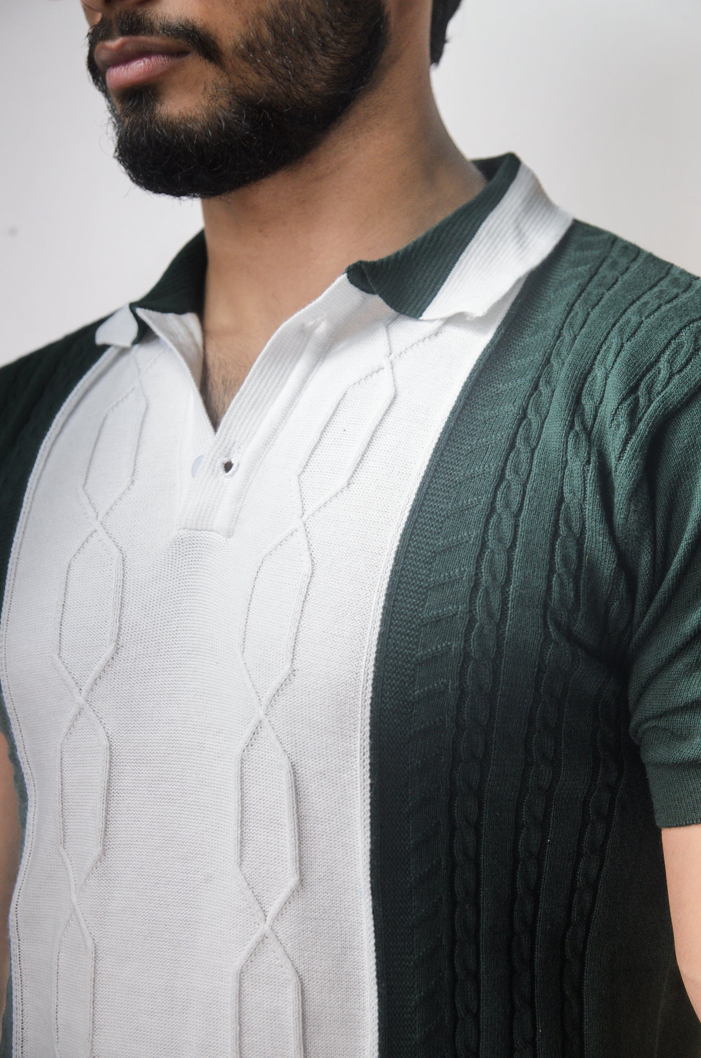 The Milan Cabel Polo - BOTTLE GREEN