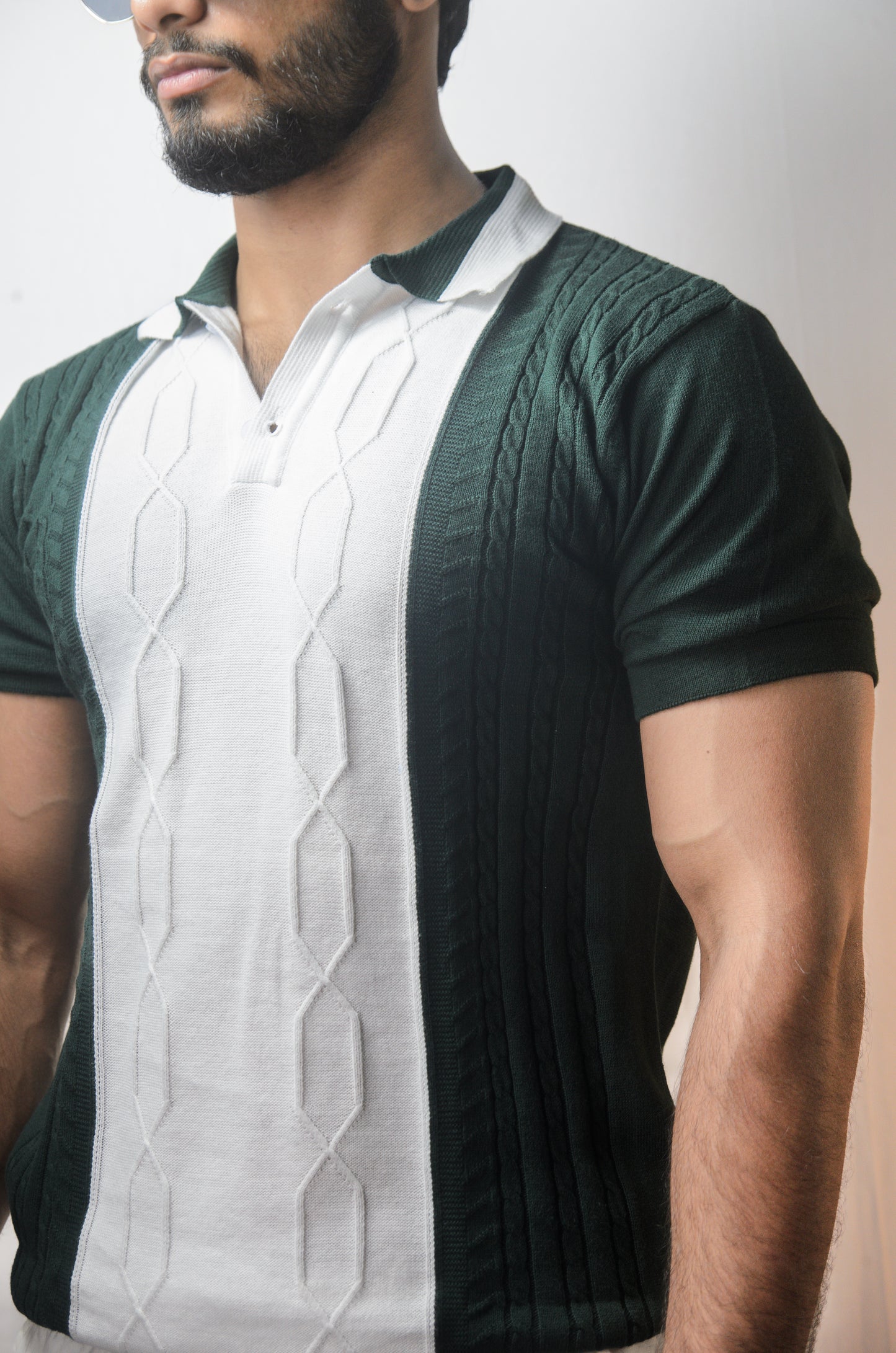 The Milan Cabel Polo - BOTTLE GREEN