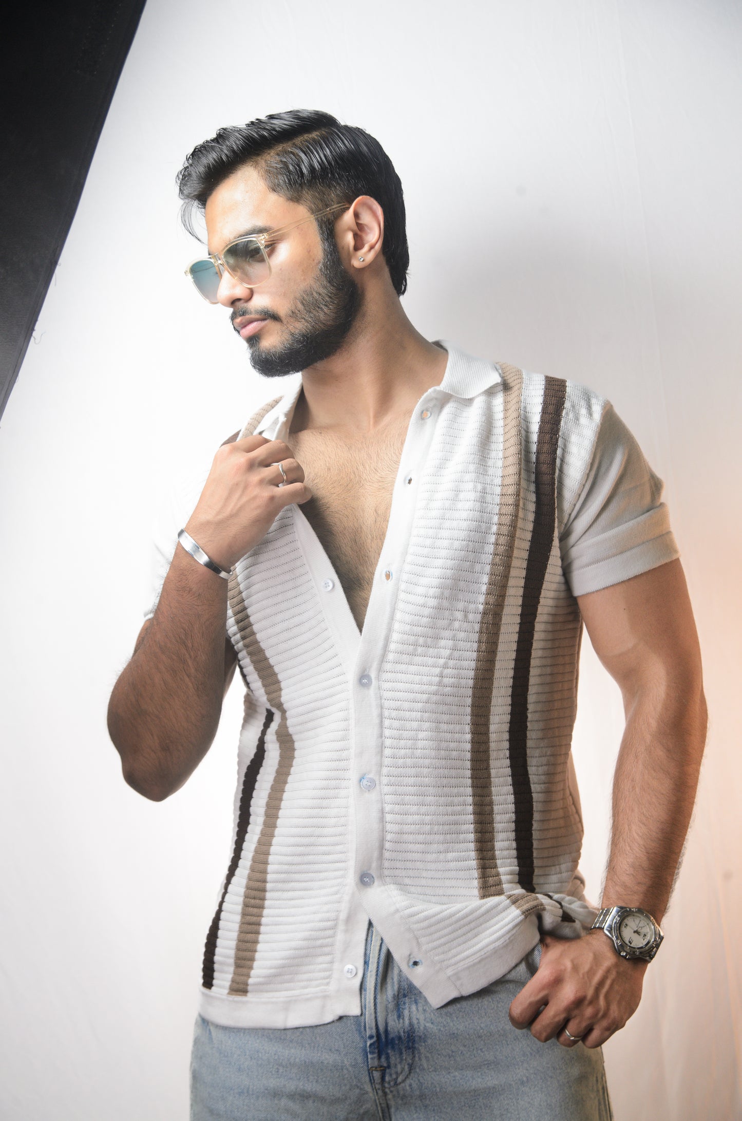 Monaco Mood Knitted Shirt - WHITE