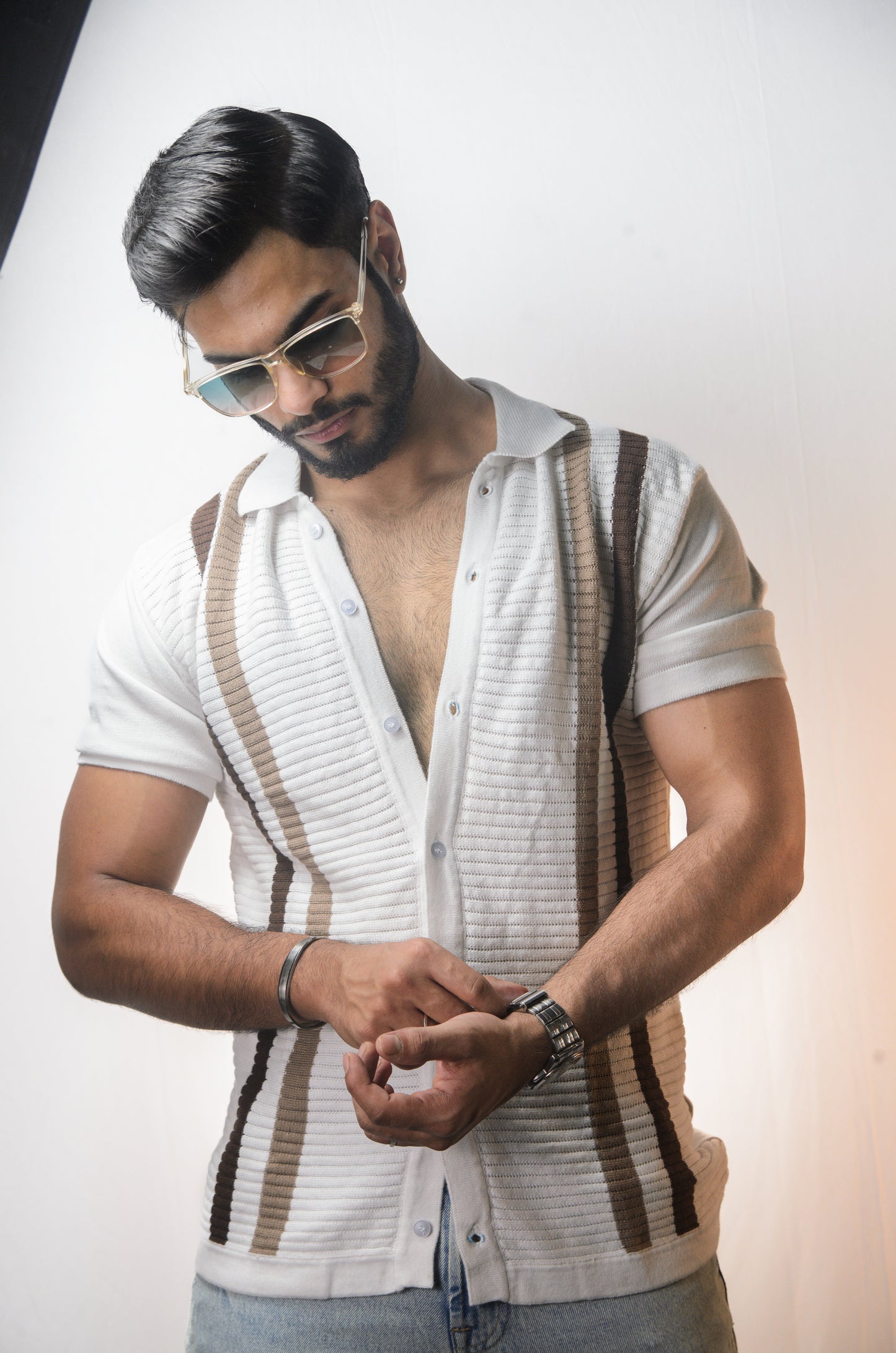 Monaco Mood Knitted Shirt - WHITE