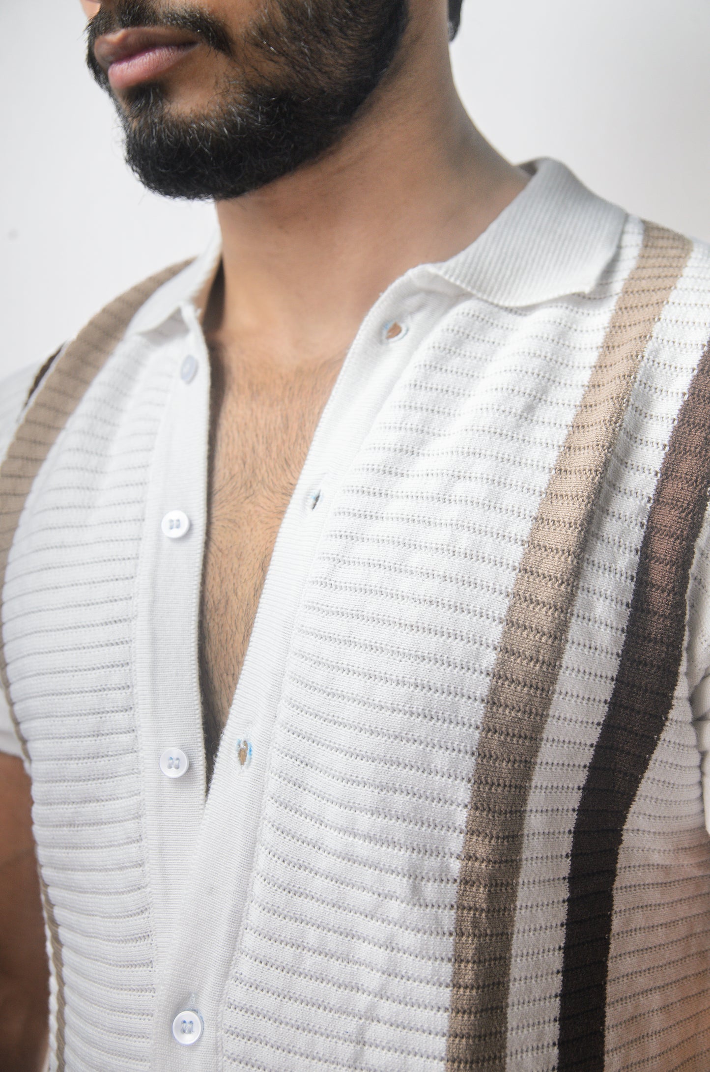 Monaco Mood Knitted Shirt - WHITE