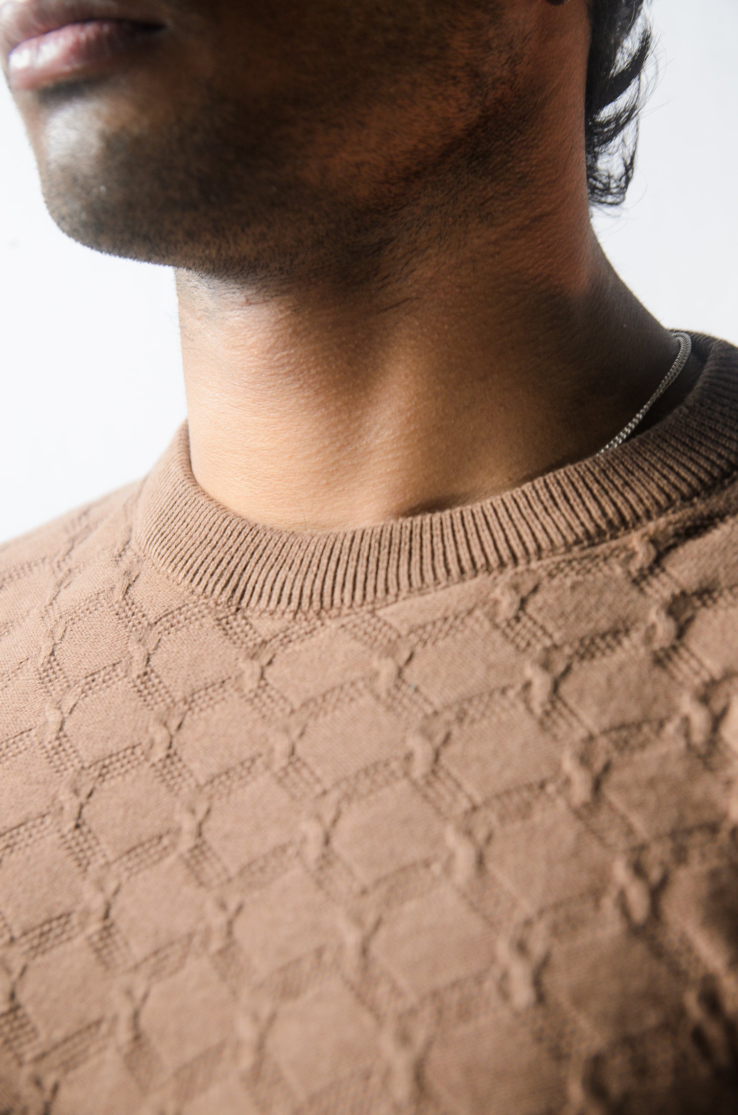 Oslo Luxe Full Sleeve T-shirt-Almond