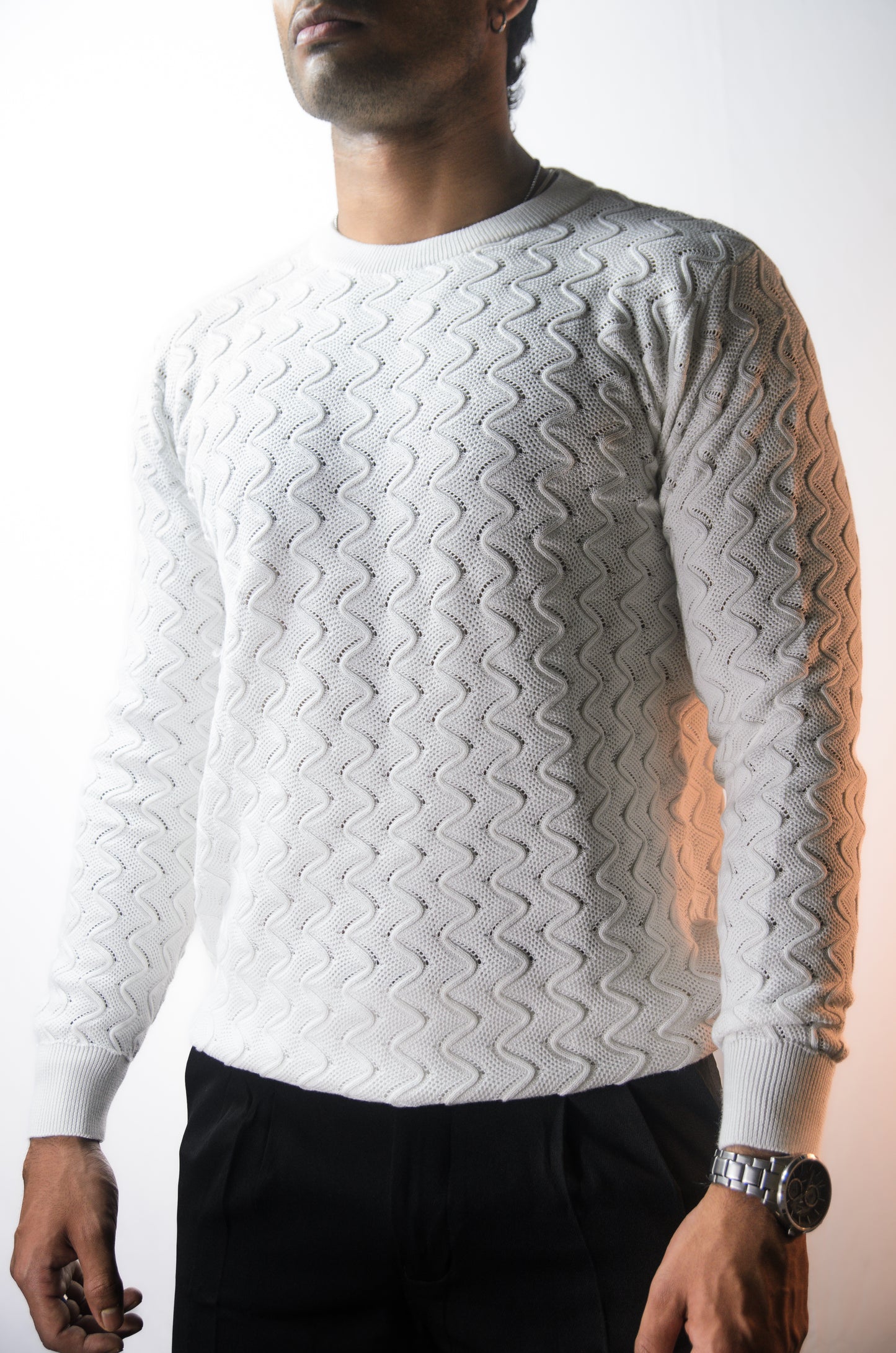 Oslo Luxe Full Sleeve T-shirt -White