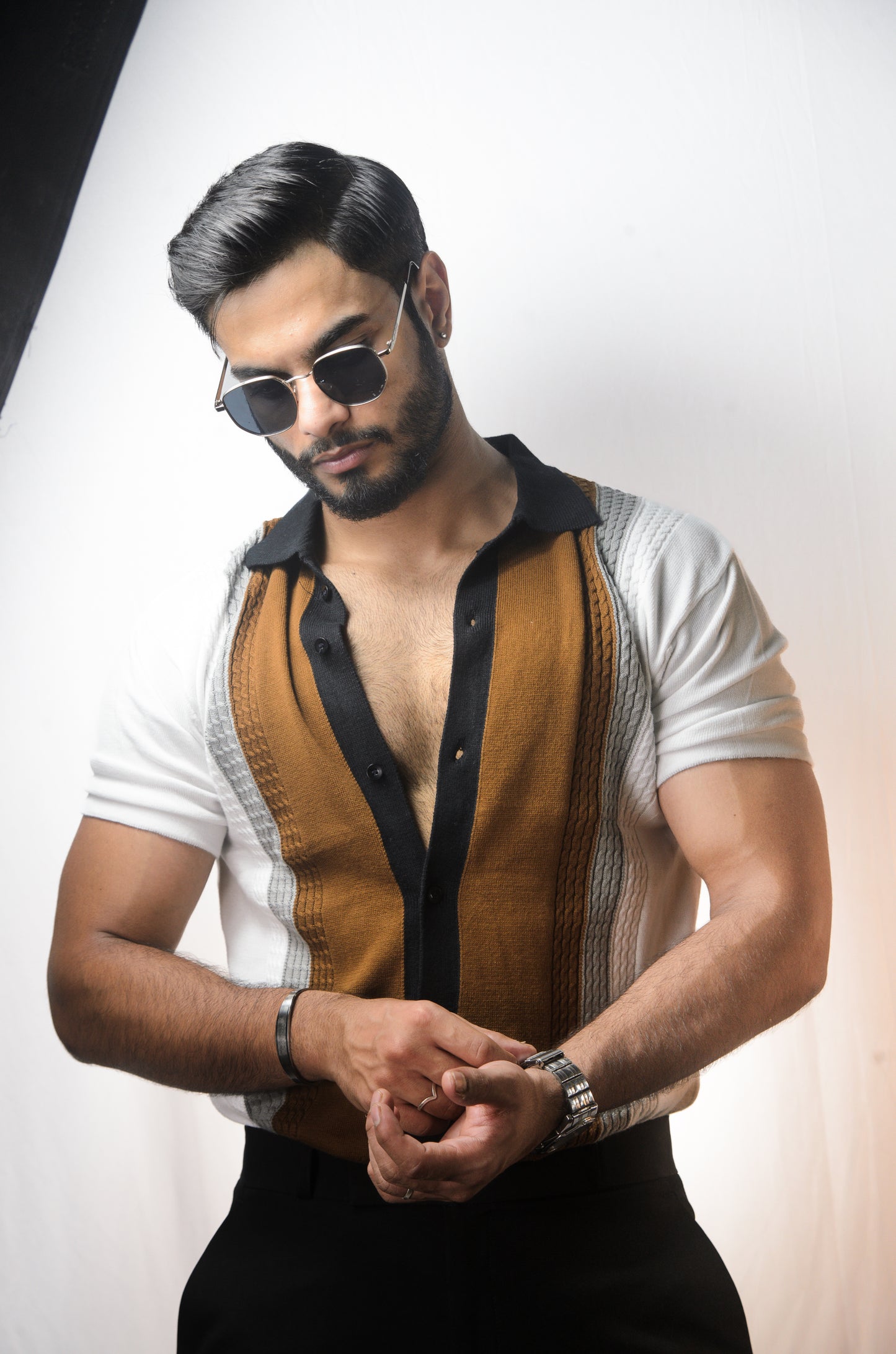 Coastal Luxe Knitted Shirt - WHITE