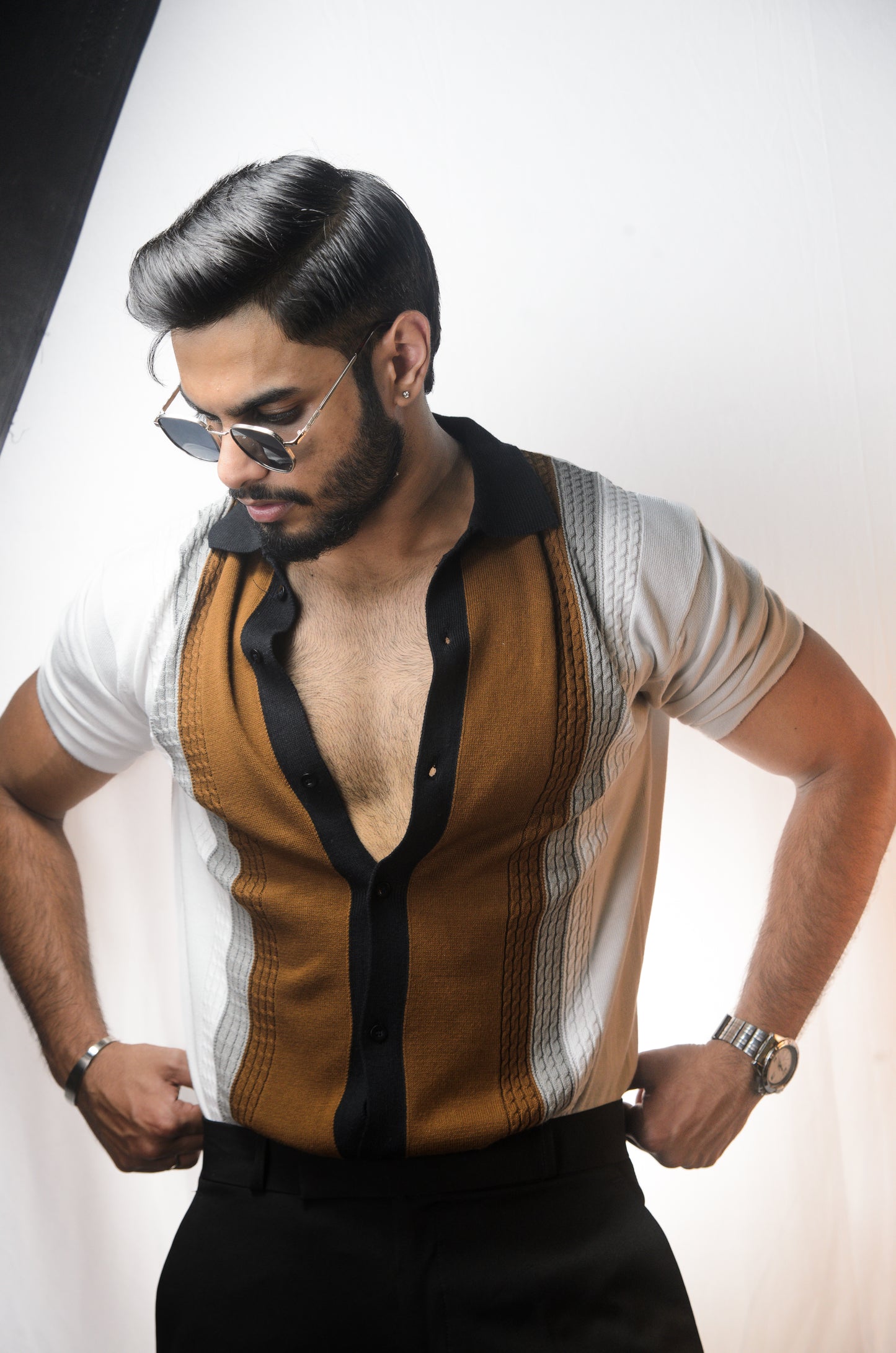 Coastal Luxe Knitted Shirt - WHITE