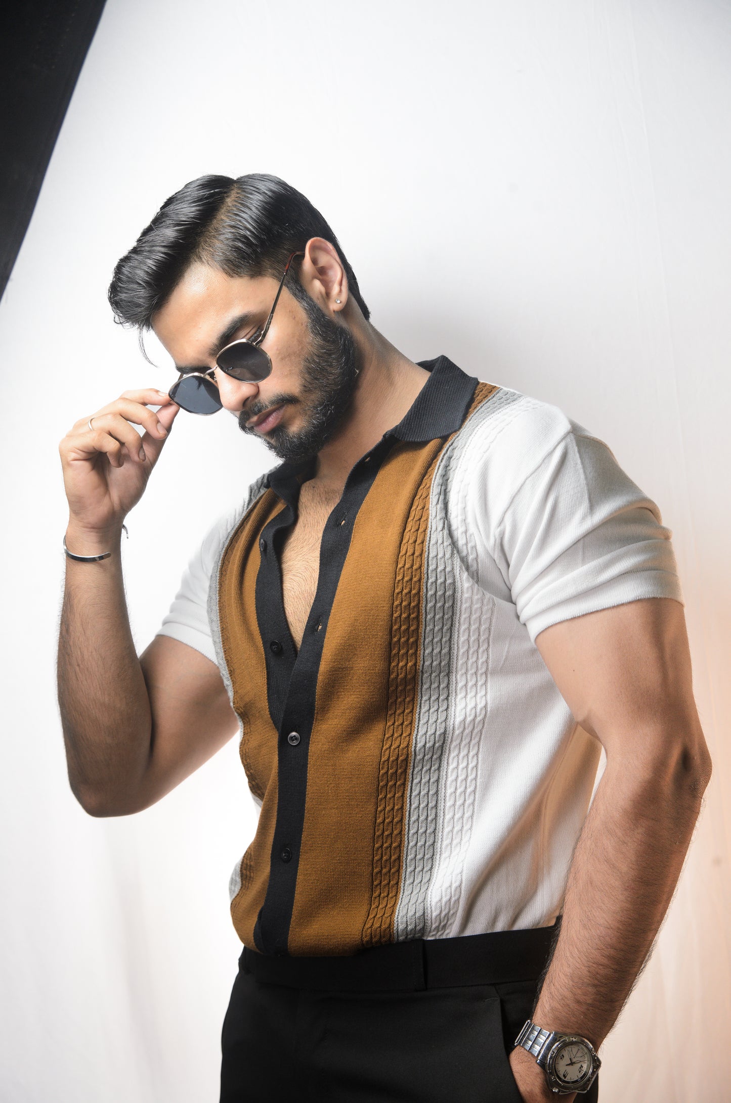 Coastal Luxe Knitted Shirt - WHITE