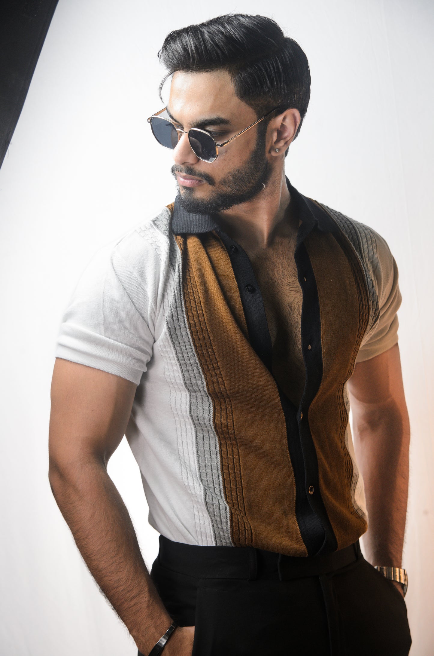 Coastal Luxe Knitted Shirt - WHITE