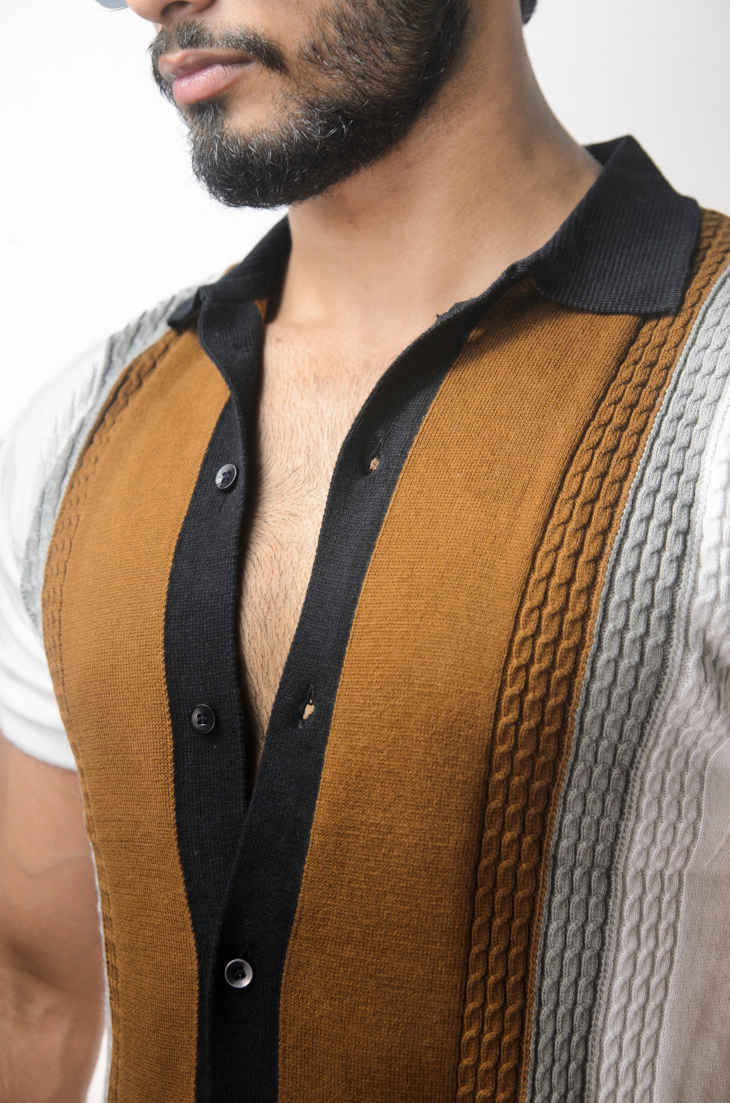Coastal Luxe Knitted Shirt - WHITE