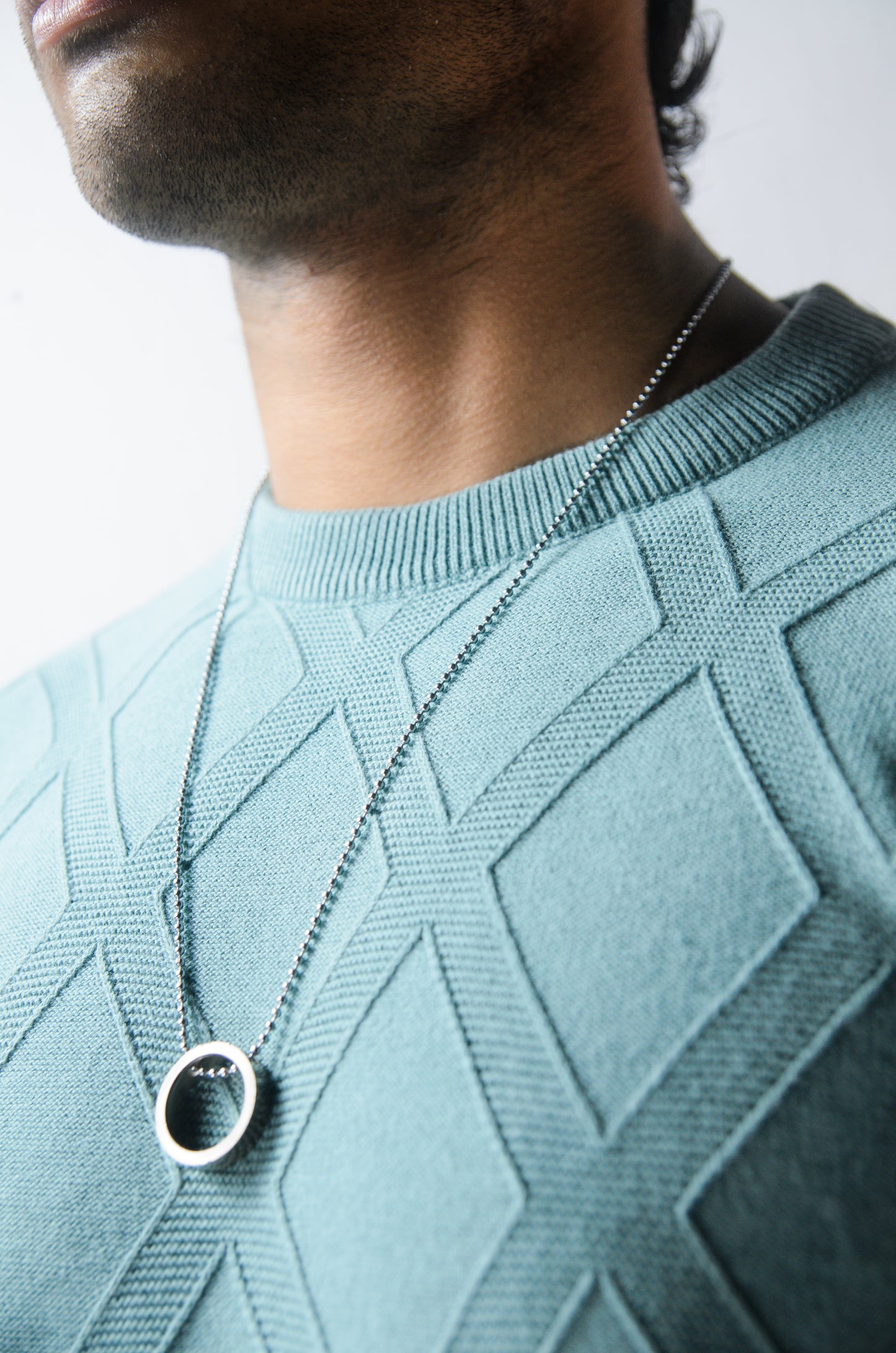 Solace Full Sleeve T-shirt Pista Cyan