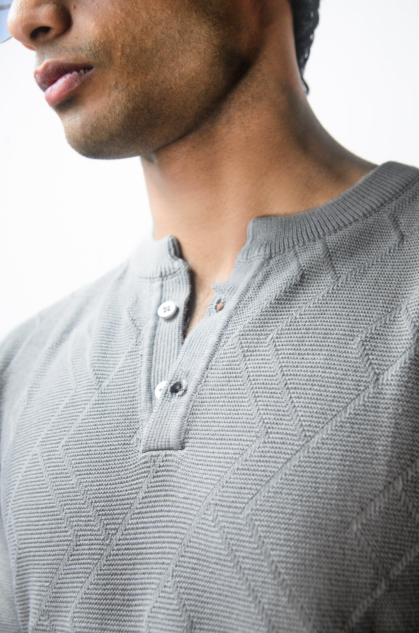 The Arizona Full Sleeve Polo T-Shirt - GREY
