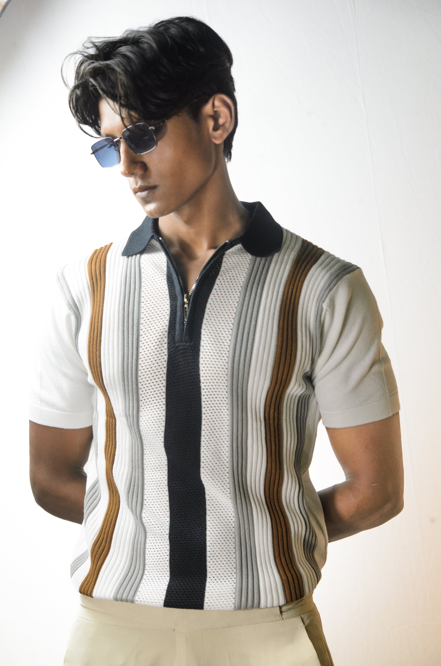 Multi Stripped Classic Polo T-Shirt