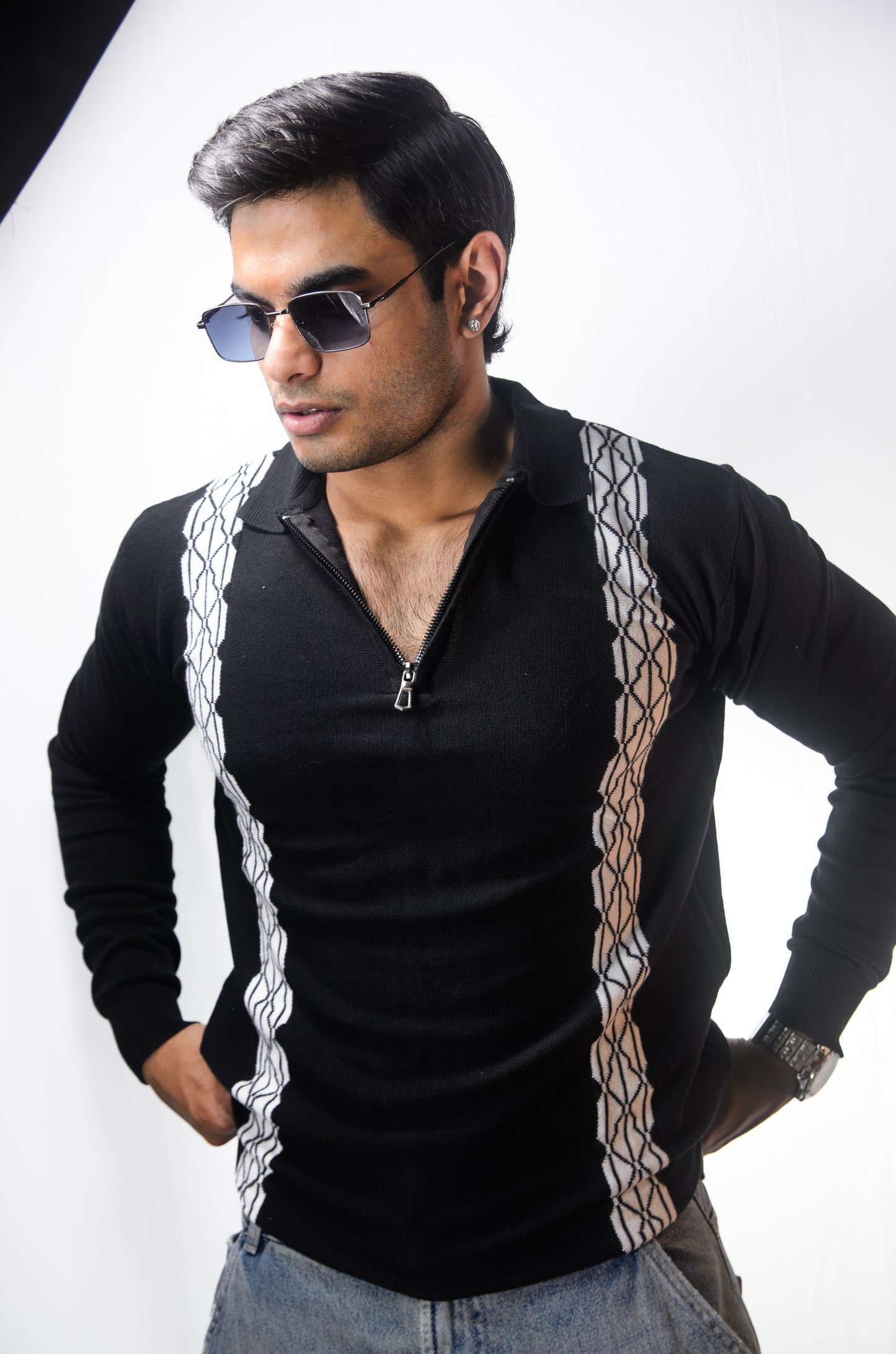 The Corleone Full Sleeve Tshirt - BLACK