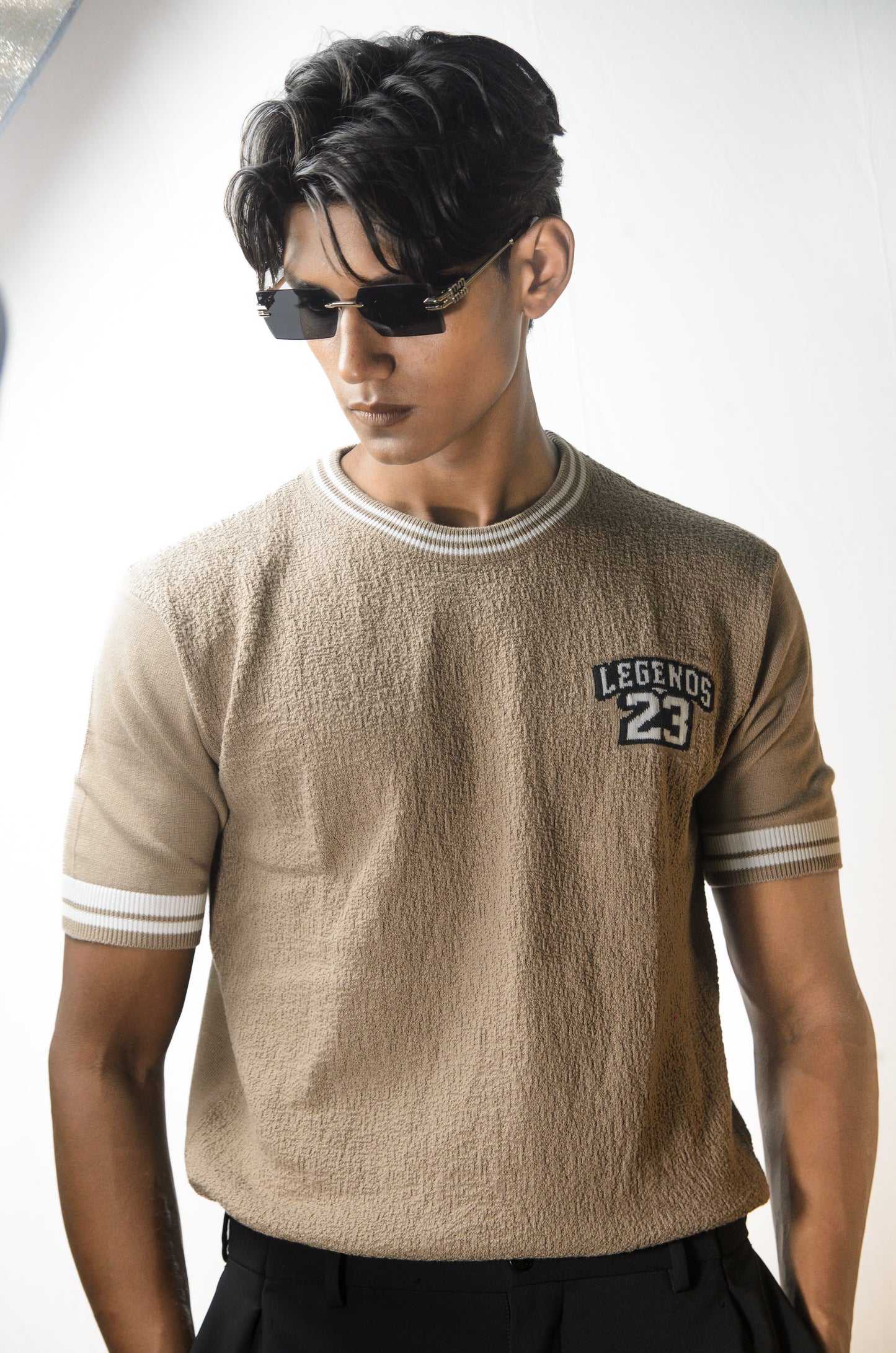 Towel Knit Legend T-Shirt - BEIGE