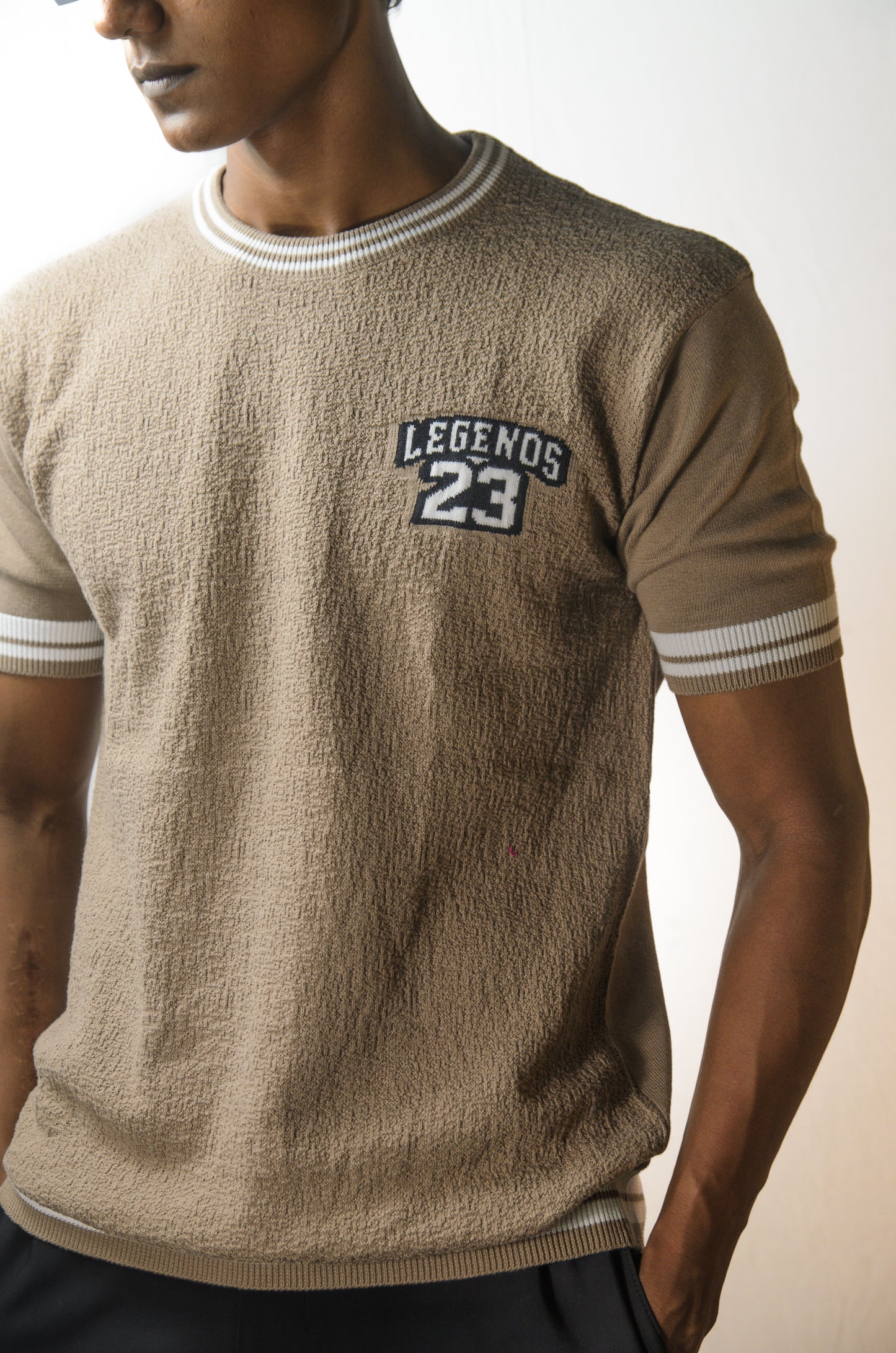 Towel Knit Legend T-Shirt - BEIGE