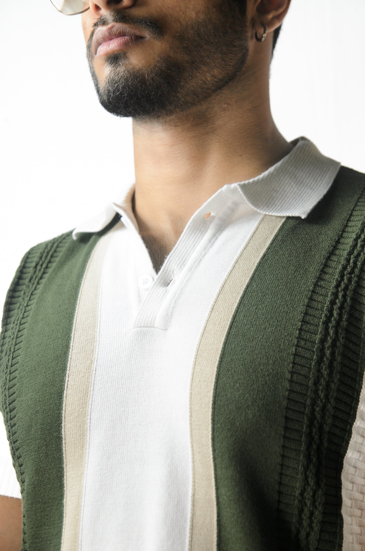 Shelf Knit T-Shirt - WHITE