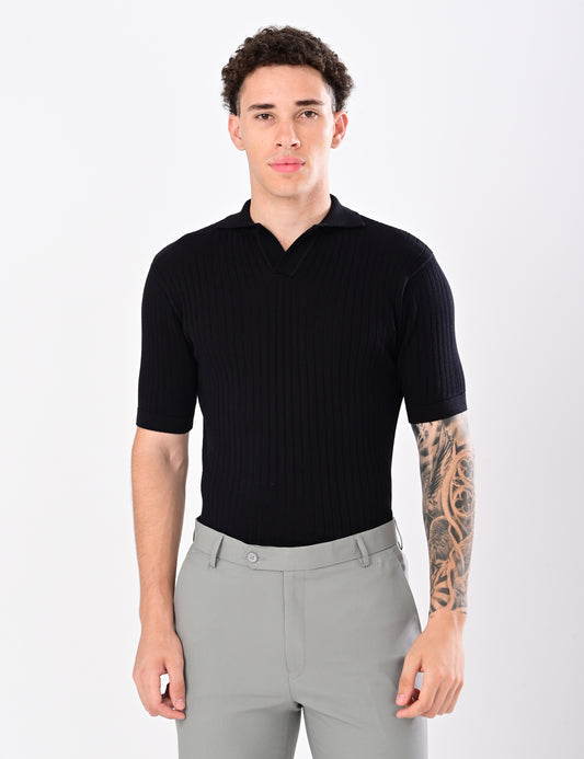 Club Heritage Polo - BLACK