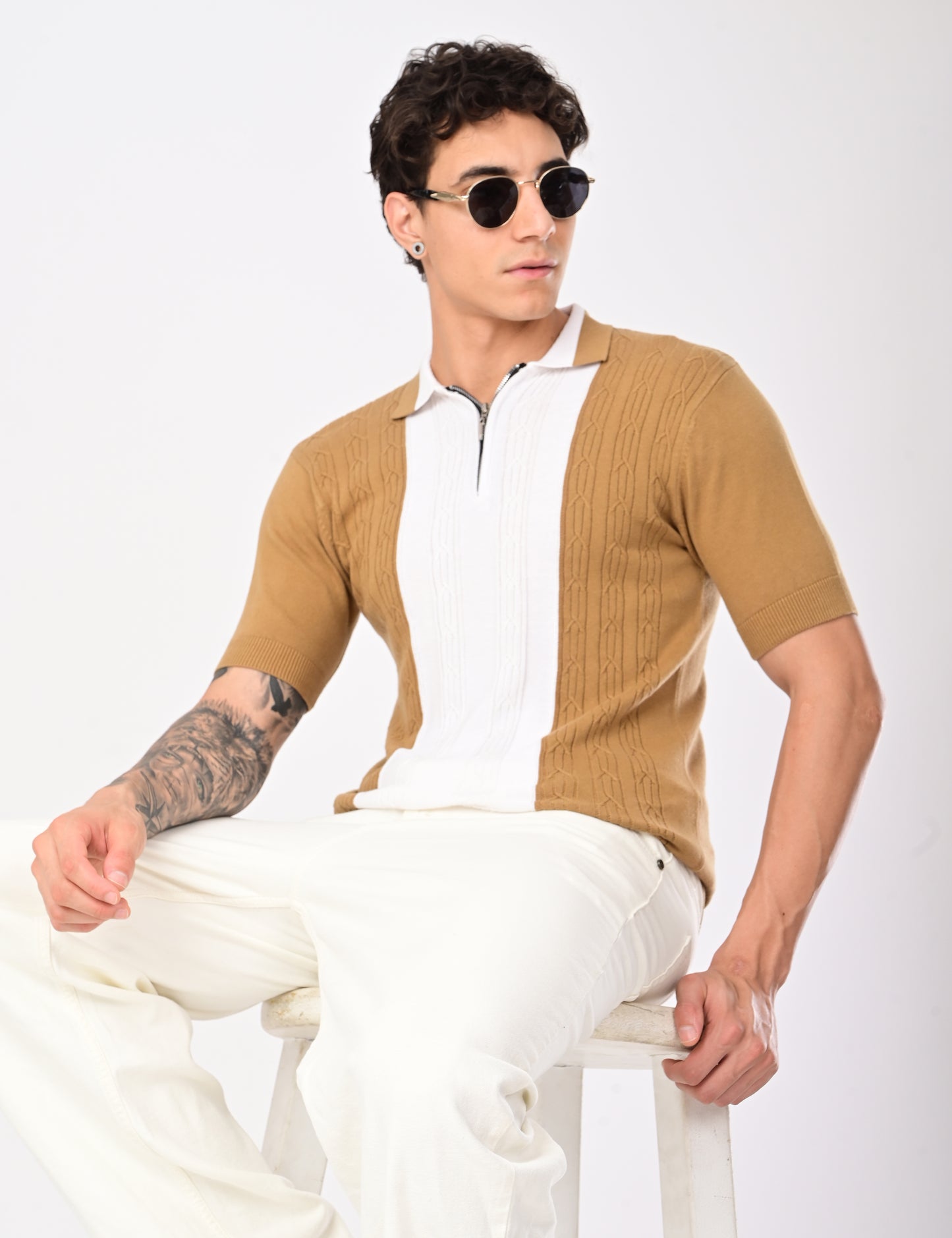 Virello Style Polo - BEIGE