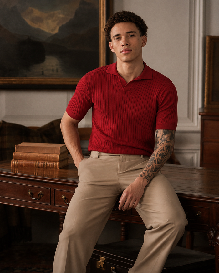 Club Heritage Polo - RED