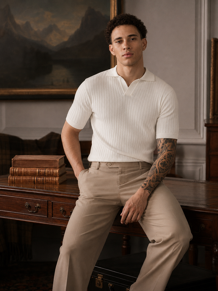 Club Heritage Polo - WHITE
