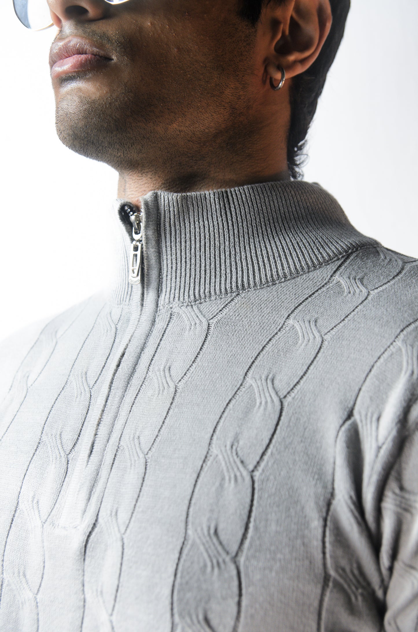 Riviera Knit Full Sleeve -Grey