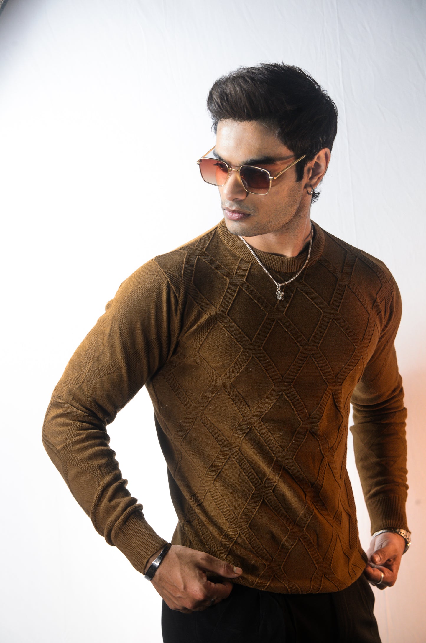 Solace Full Sleeve T-shirt Brown