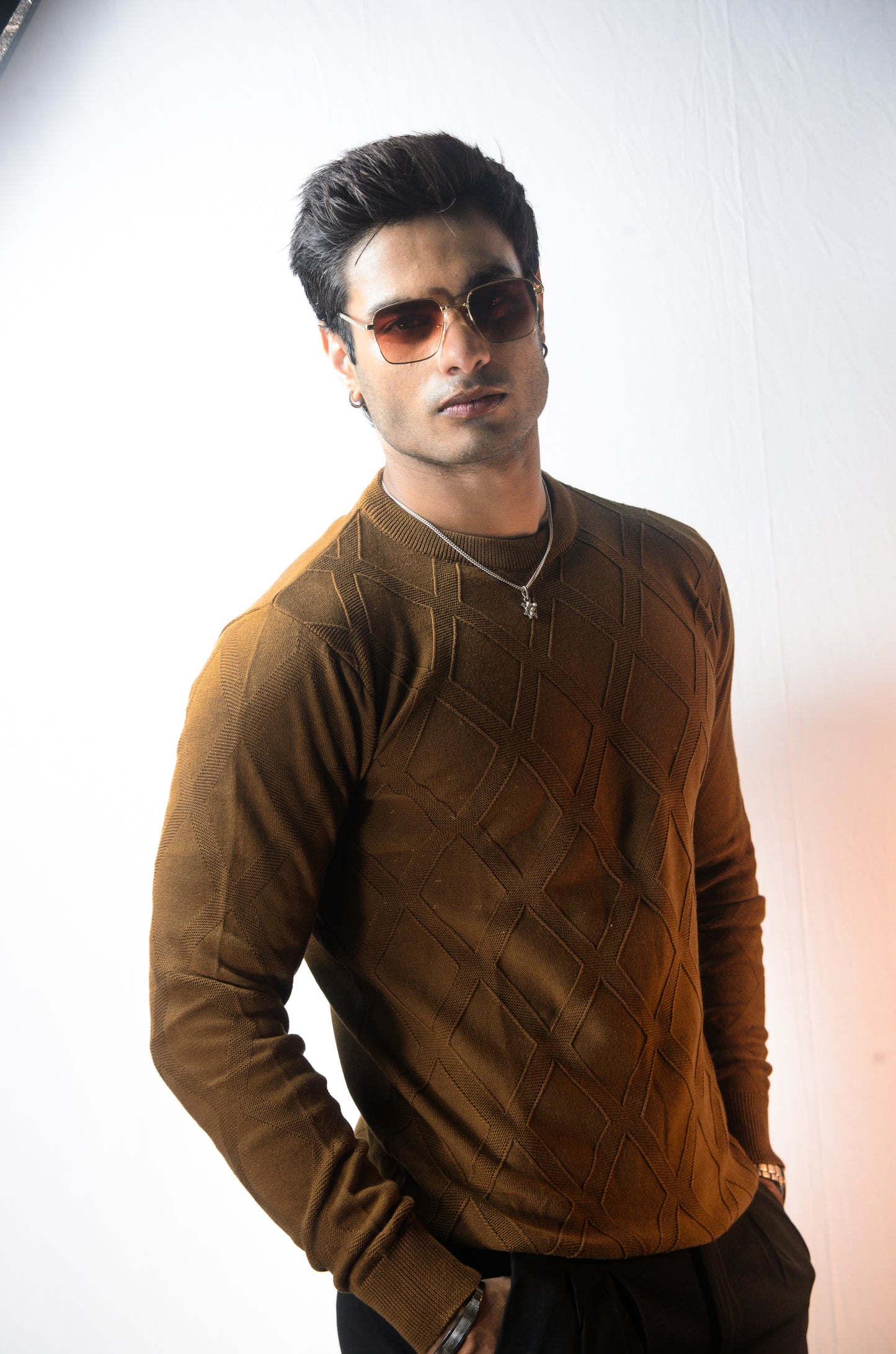 Solace Full Sleeve T-shirt Brown