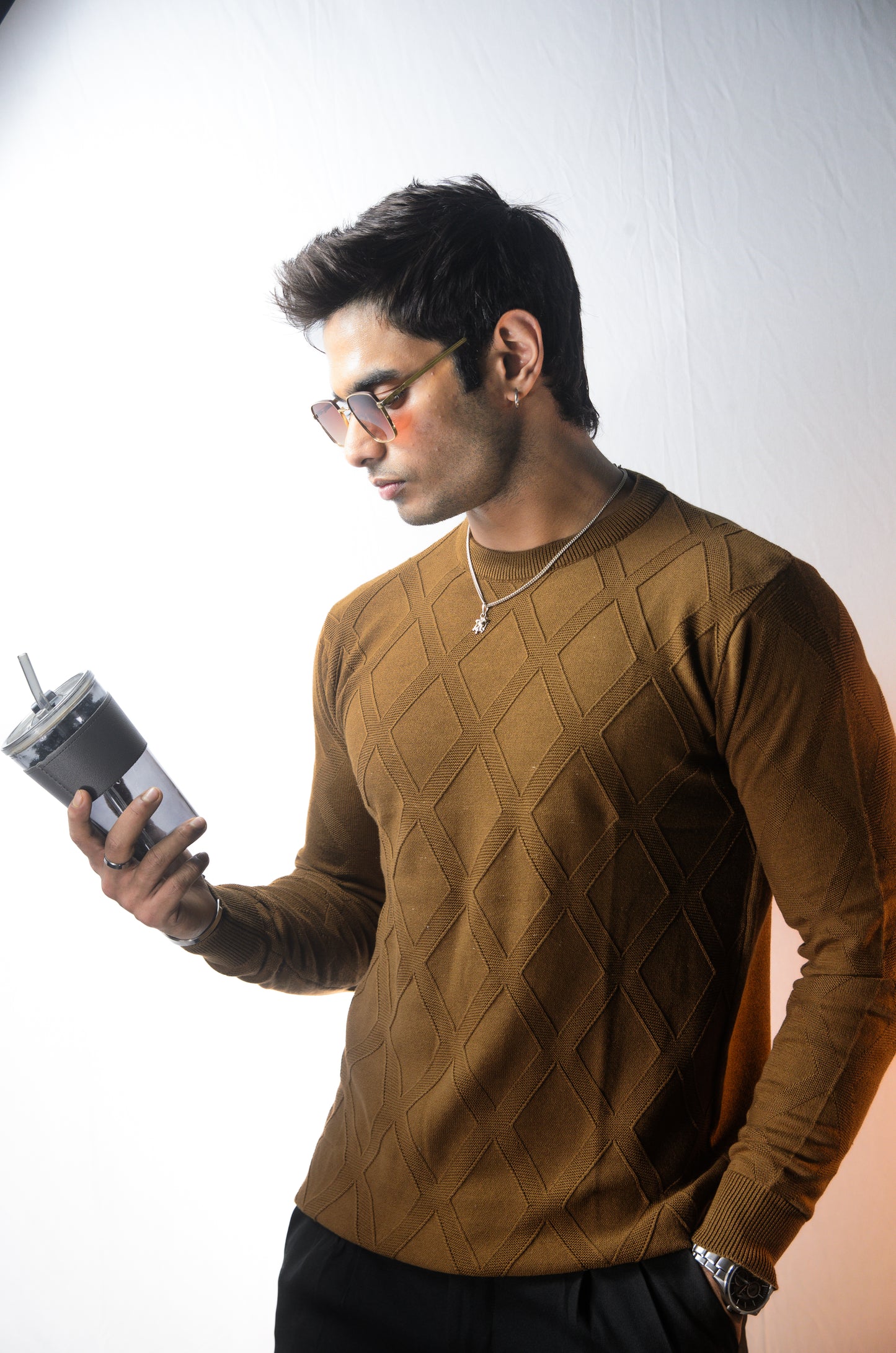 Solace Full Sleeve T-shirt Brown