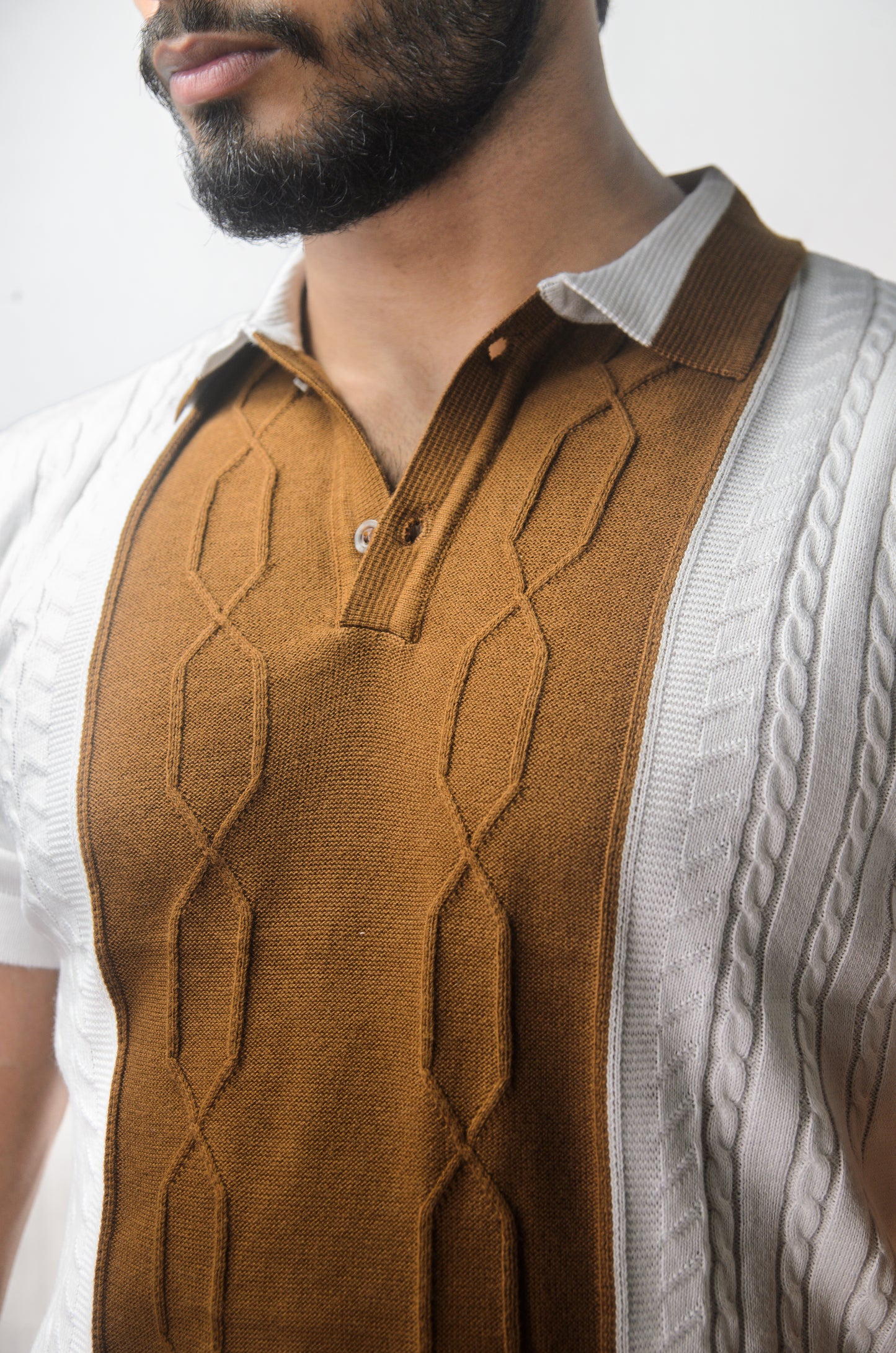 The Milan Cabel Polo - BROWN