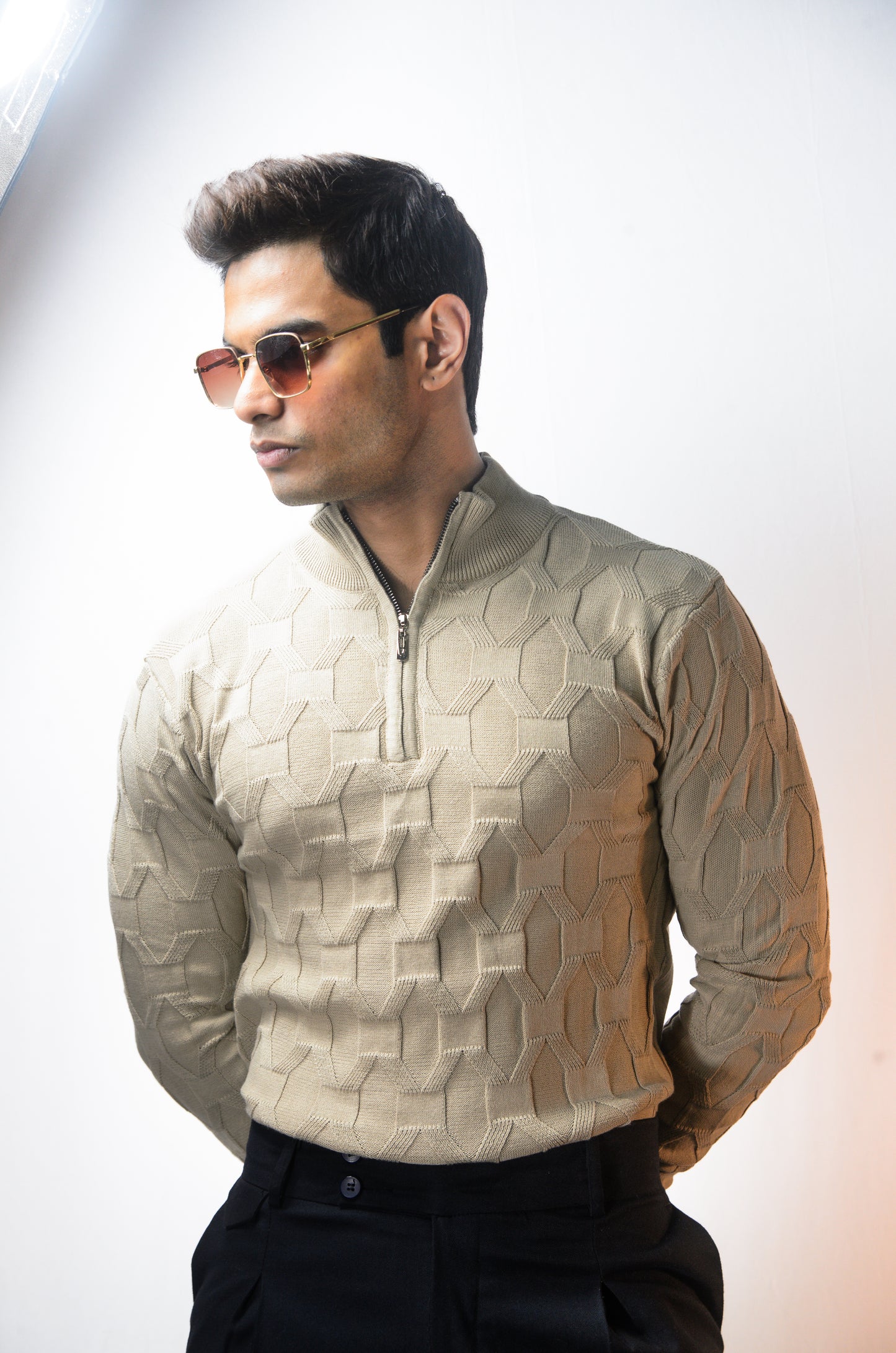 The Atlas Full Sleeve Knitted Tshirt - PISTA