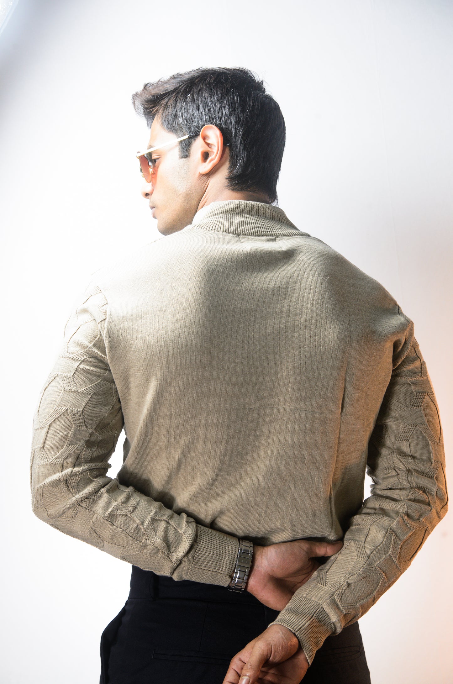 The Atlas Full Sleeve Knitted Tshirt - PISTA