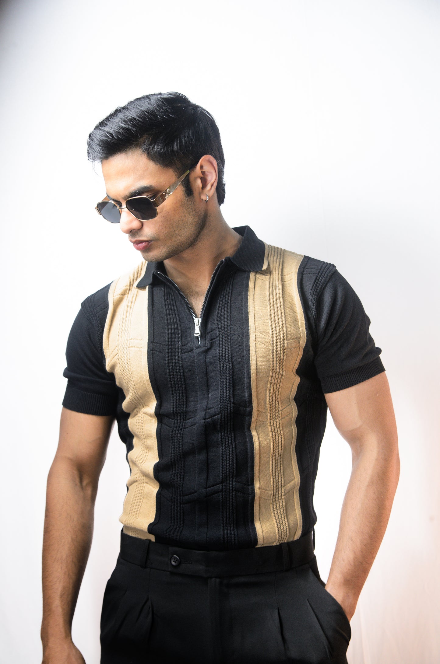 Bellagio Polo T-Shirt-BLACK