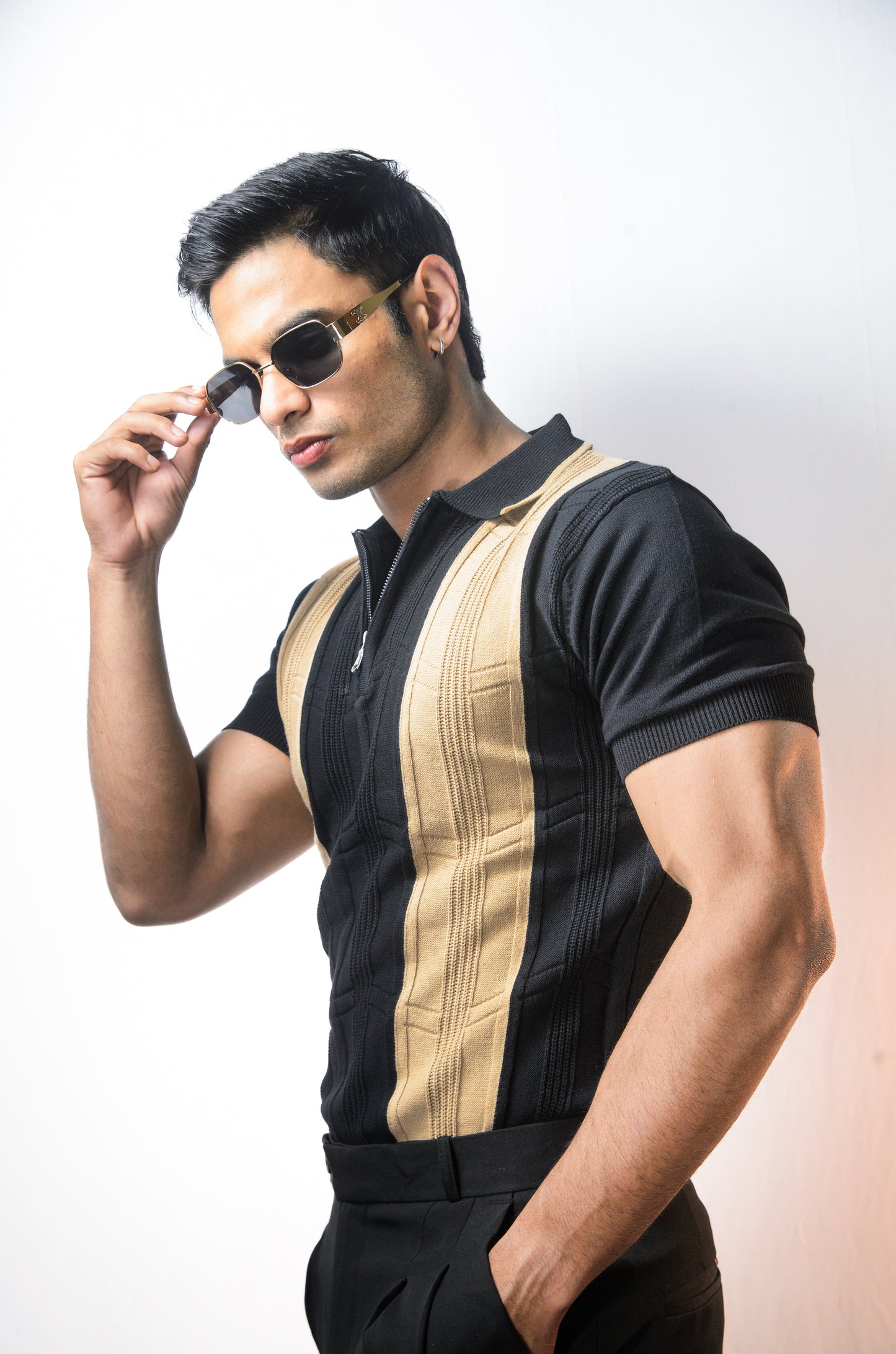 Bellagio Polo T-Shirt-BLACK