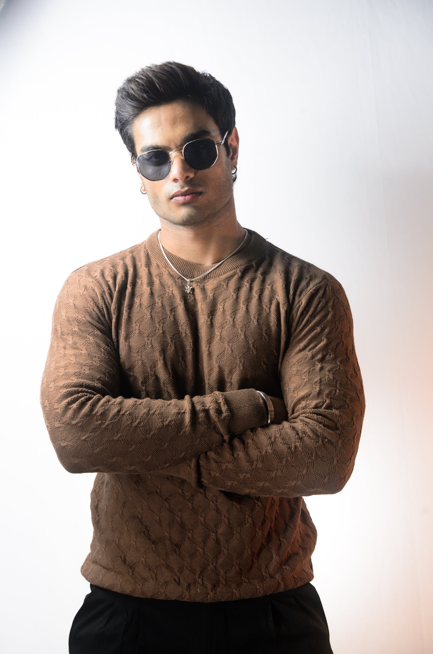 Oslo Luxe Full Sleeve T-shirt-Almond