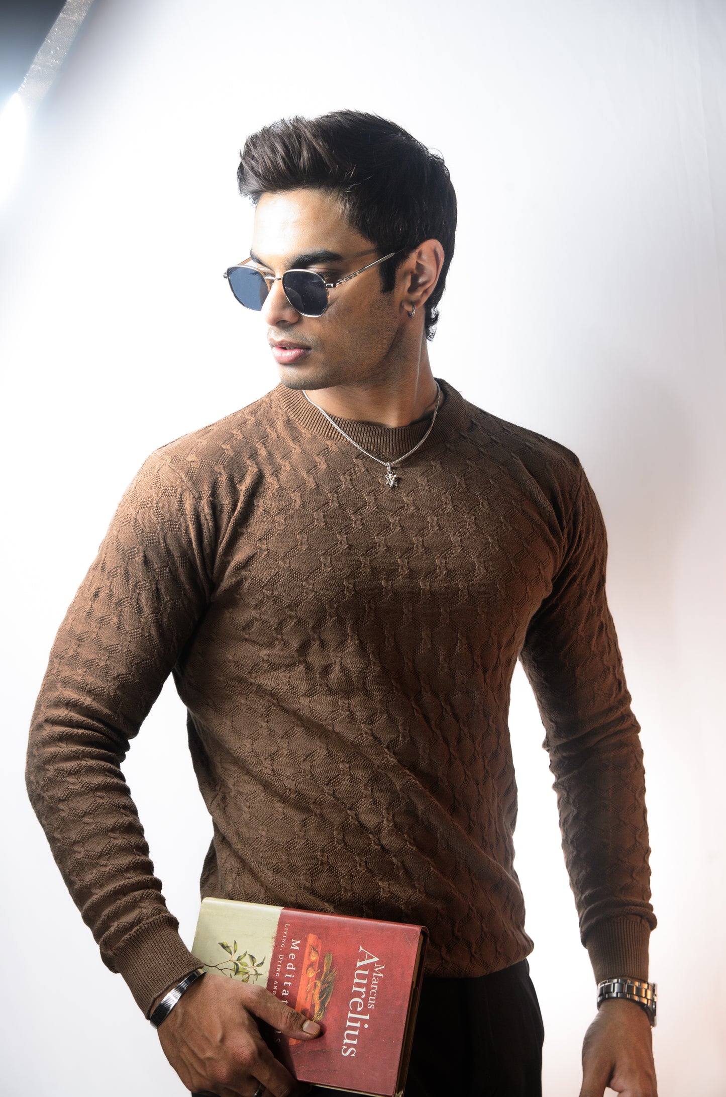 Oslo Luxe Full Sleeve T-shirt-Almond