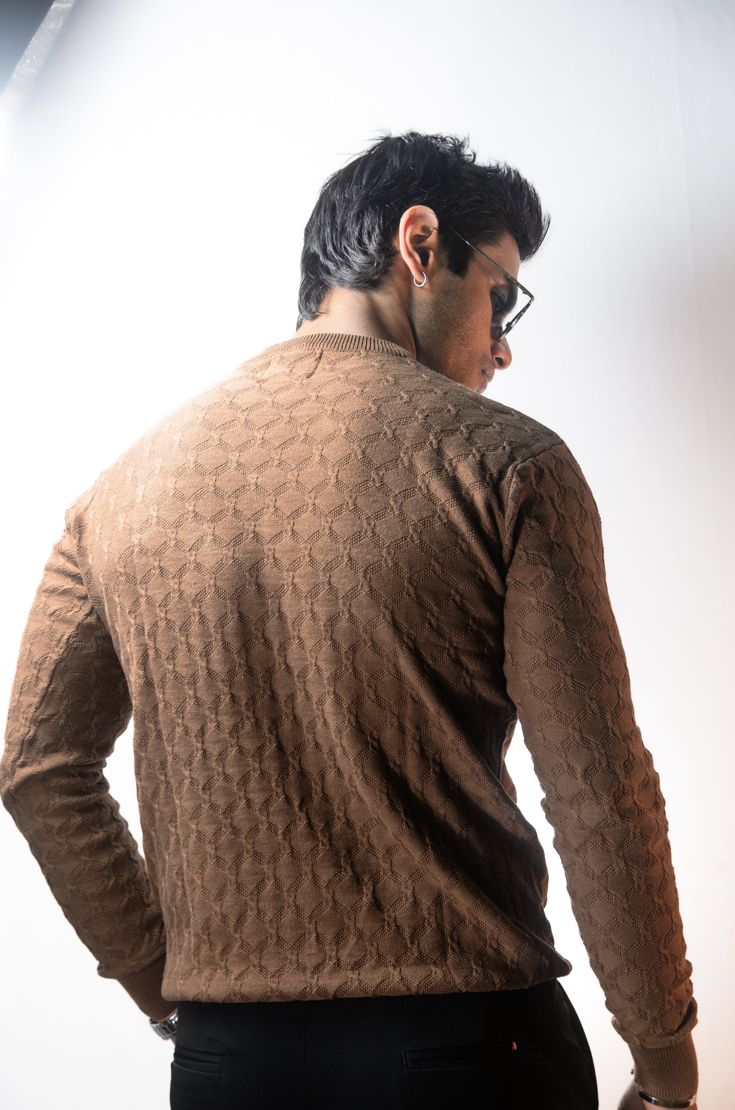 Oslo Luxe Full Sleeve T-shirt-Almond