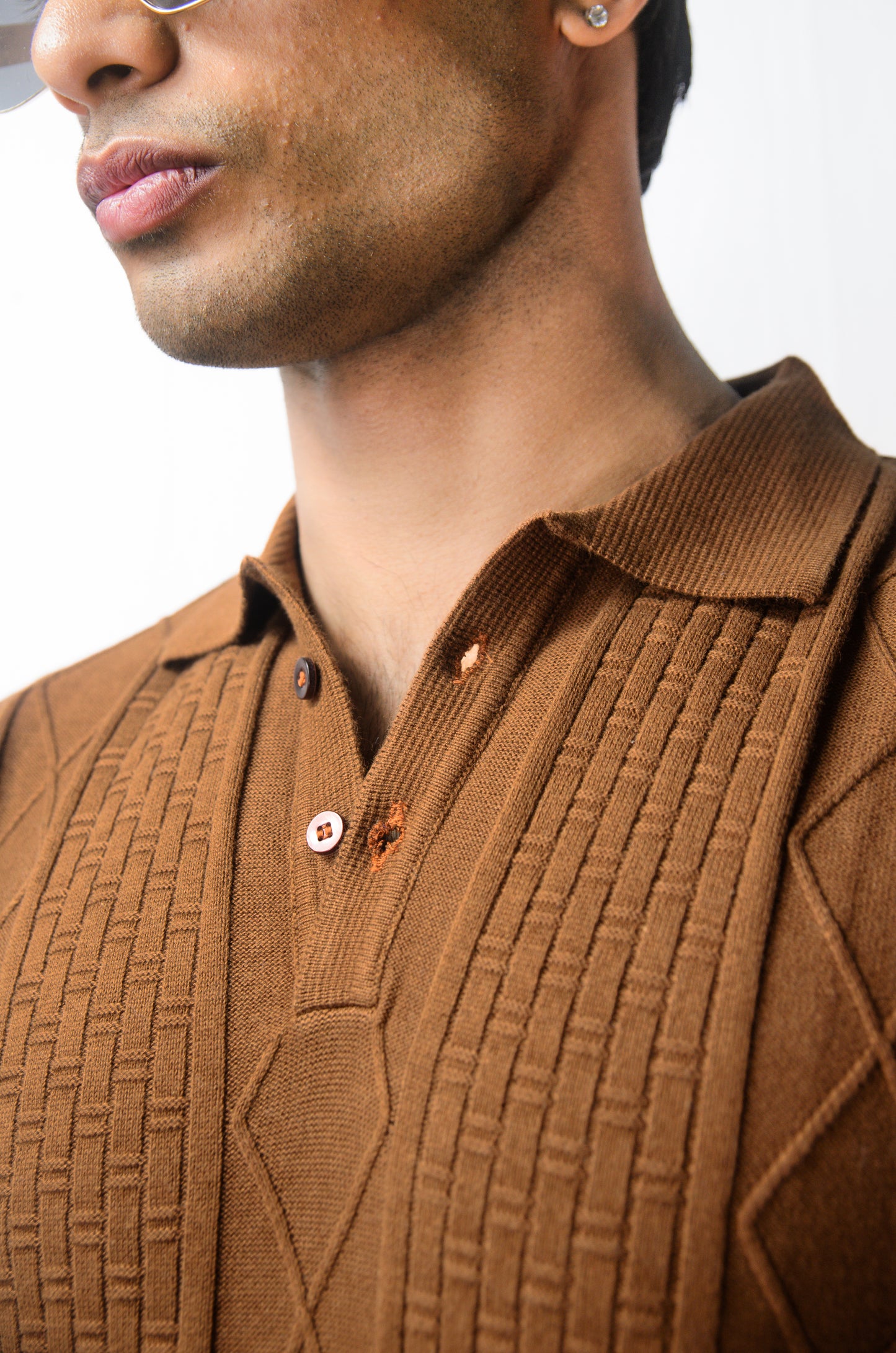 The Brookline Knit T-shirt - BROWN