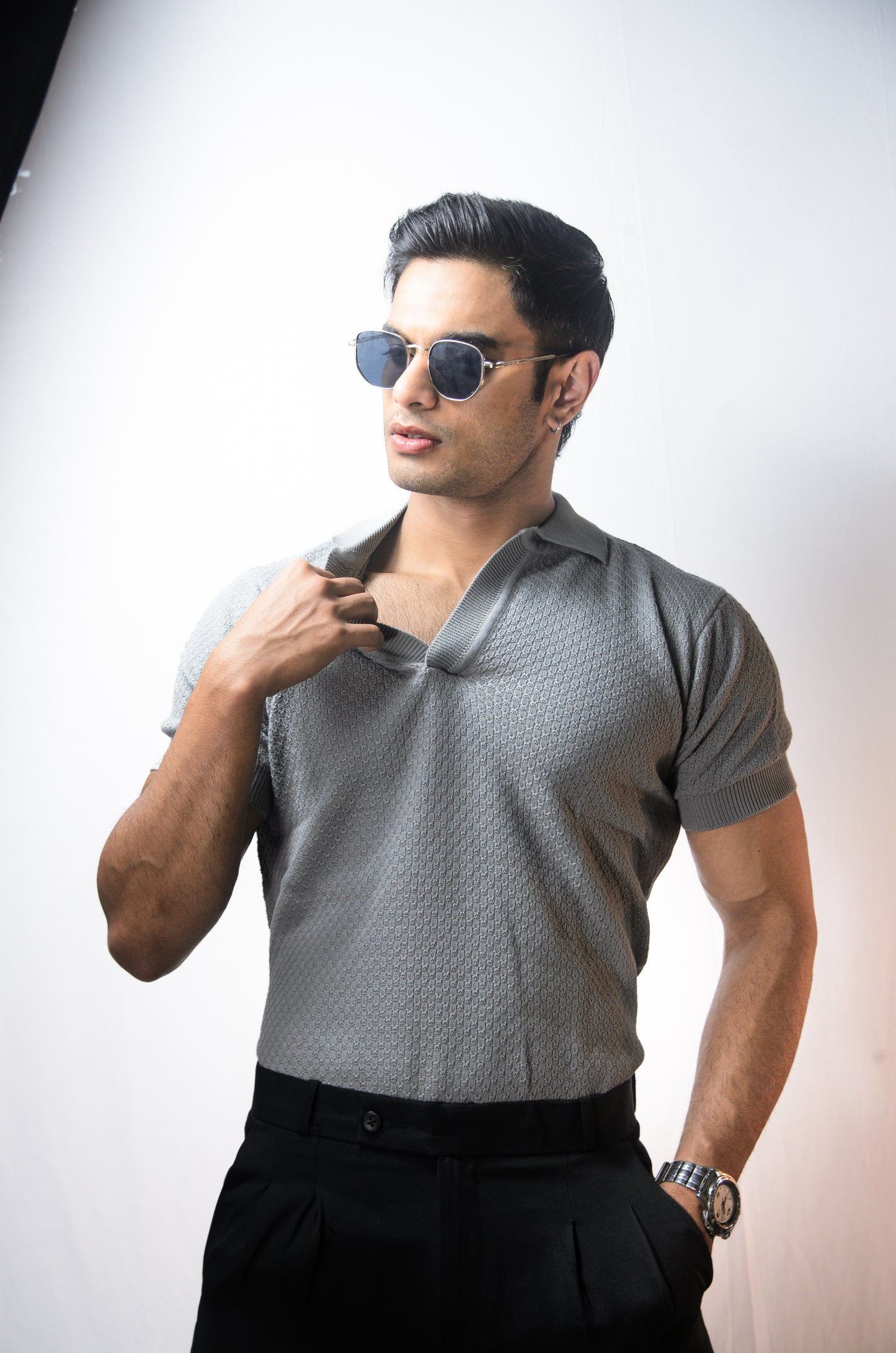 Summer Breeze Polo-GREY