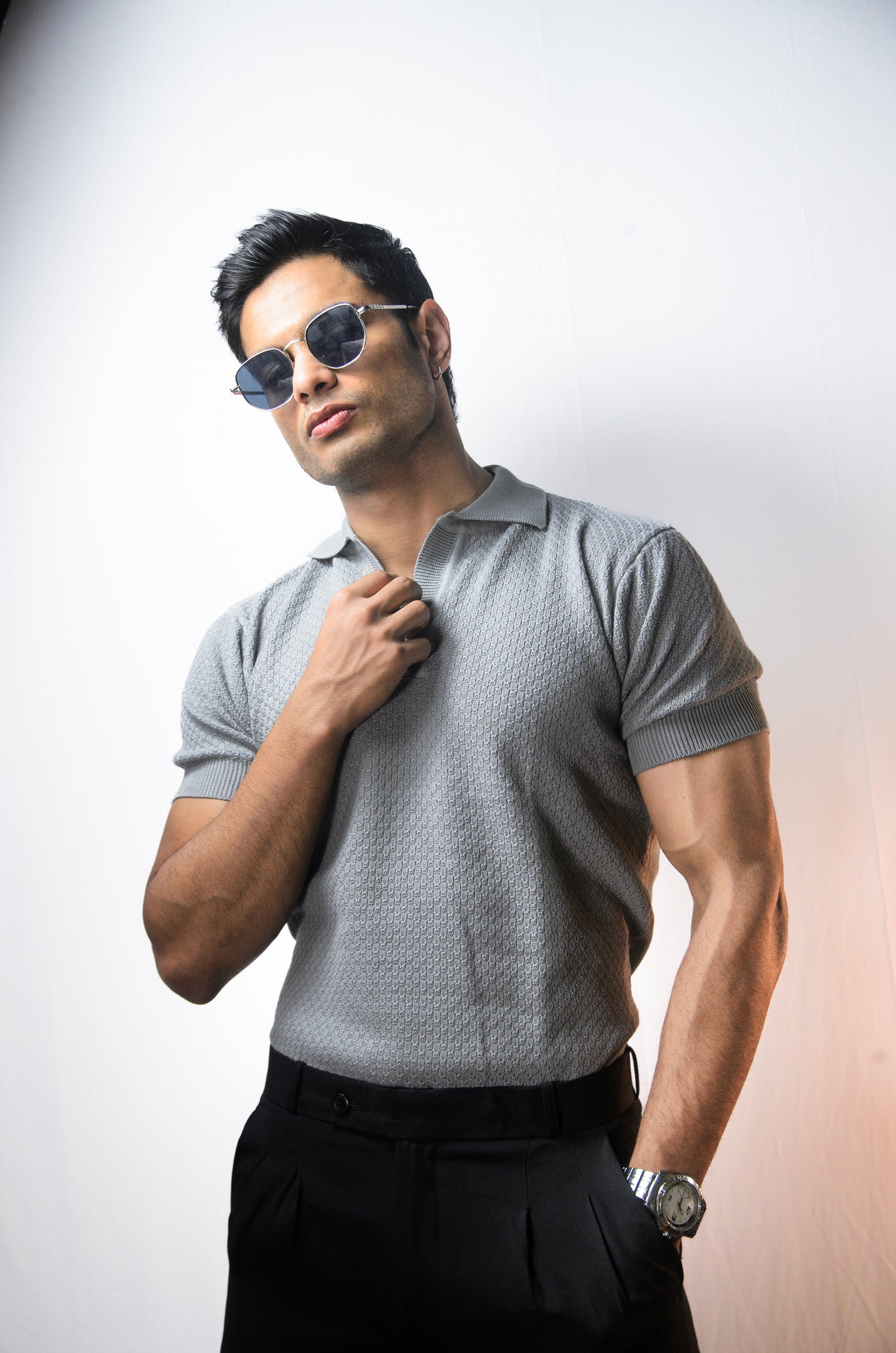 Summer Breeze Polo-GREY