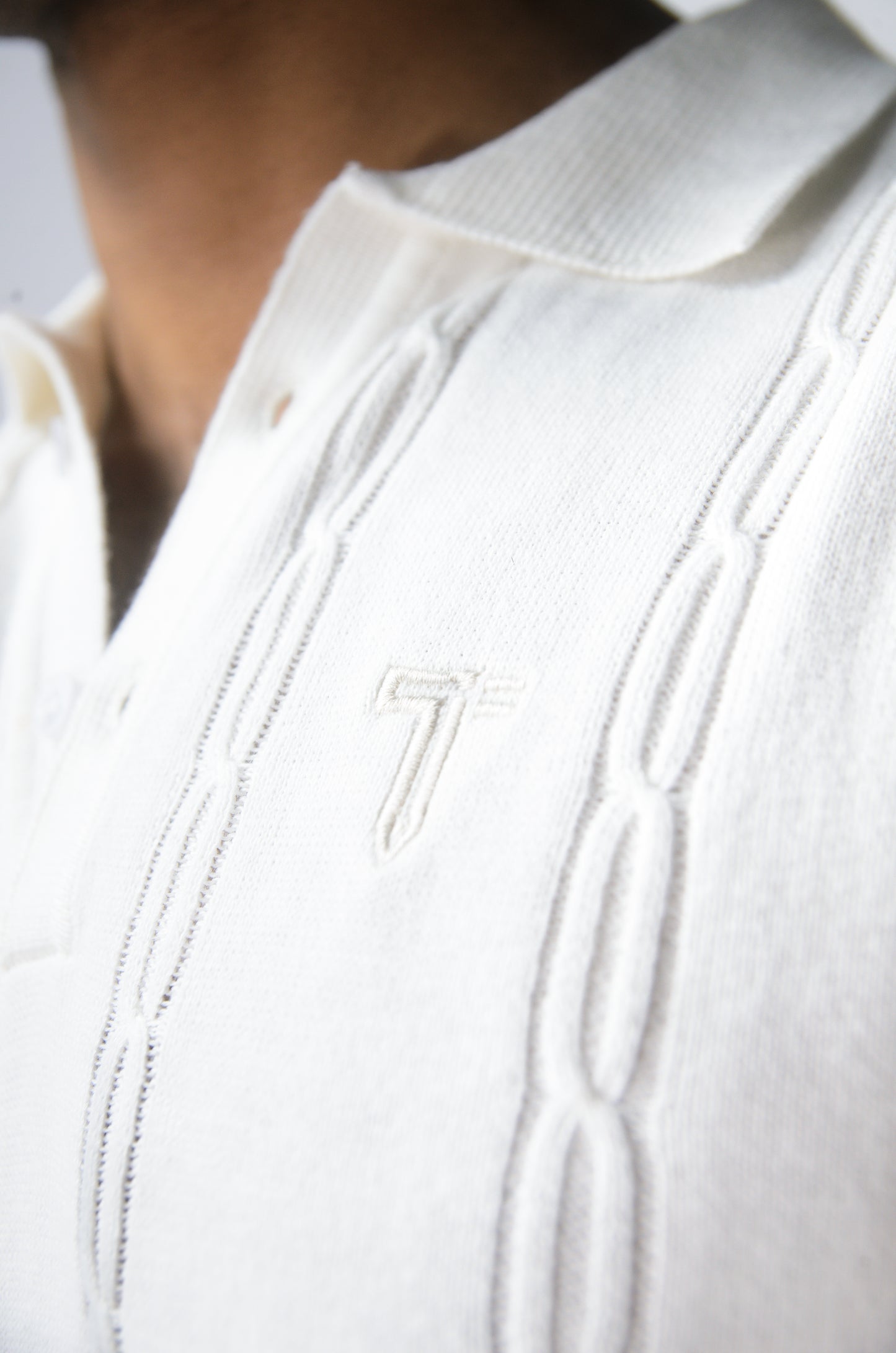 The Noiré Half Sleeve Polo - WHITE