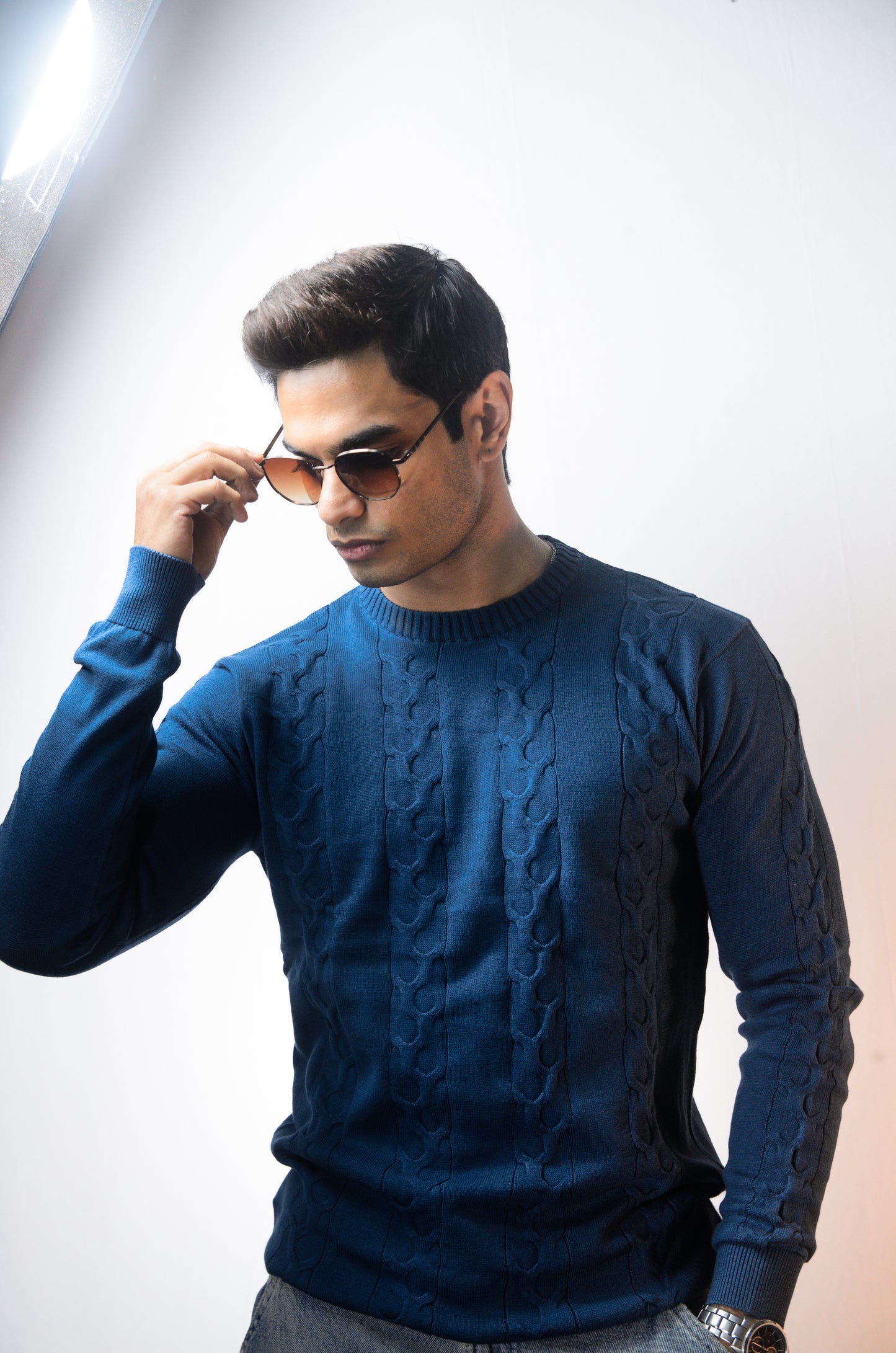 The Ashford Full Sleeve Knitted Tshirt - TURKISH