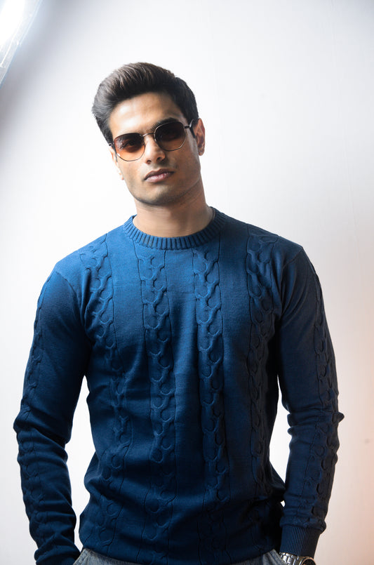 The Ashford Full Sleeve Knitted Tshirt - TURKISH