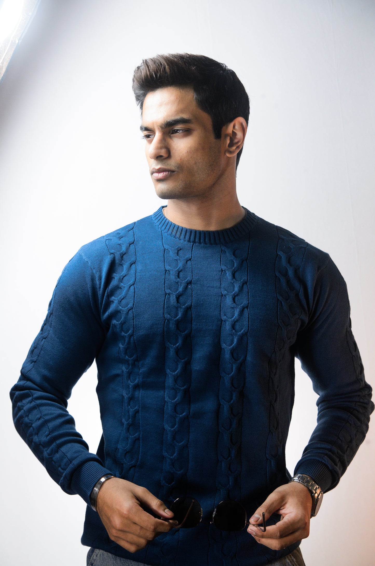 The Ashford Full Sleeve Knitted Tshirt - TURKISH