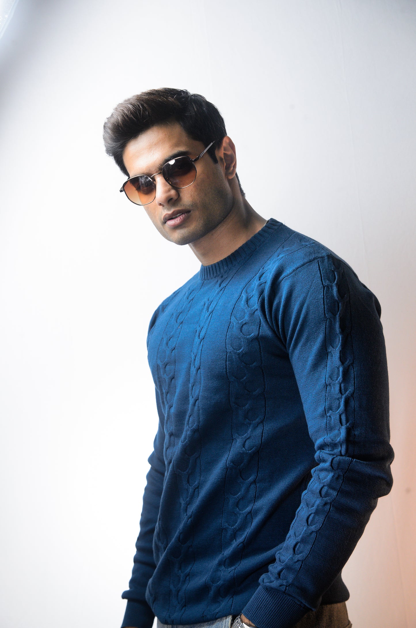 The Ashford Full Sleeve Knitted Tshirt - TURKISH