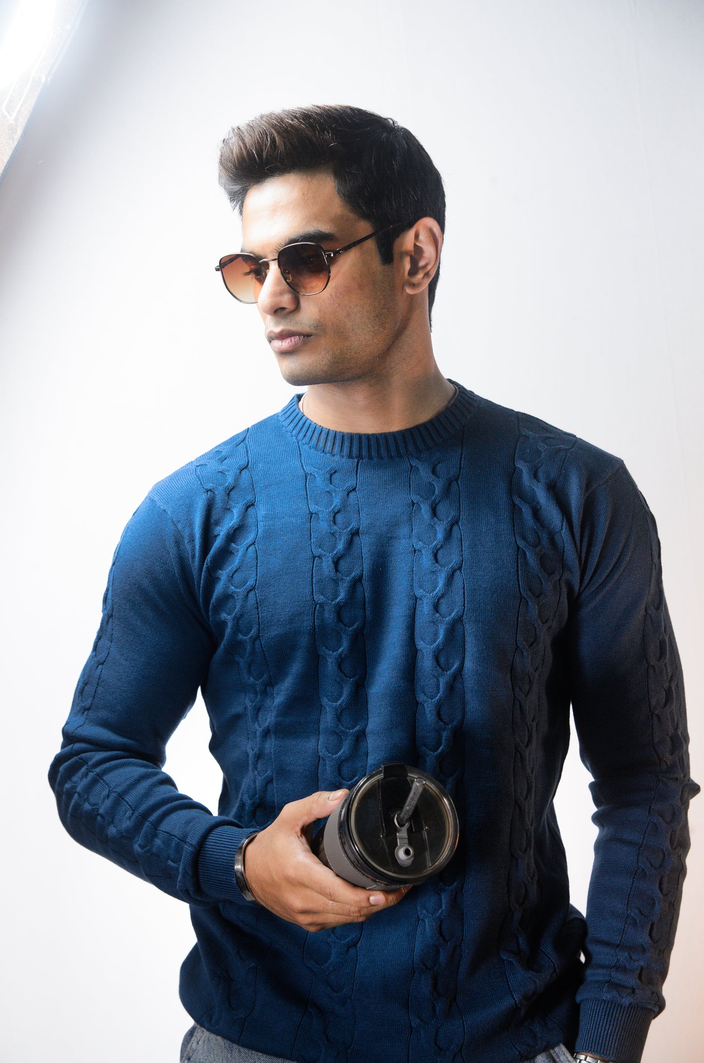 The Ashford Full Sleeve Knitted Tshirt - TURKISH