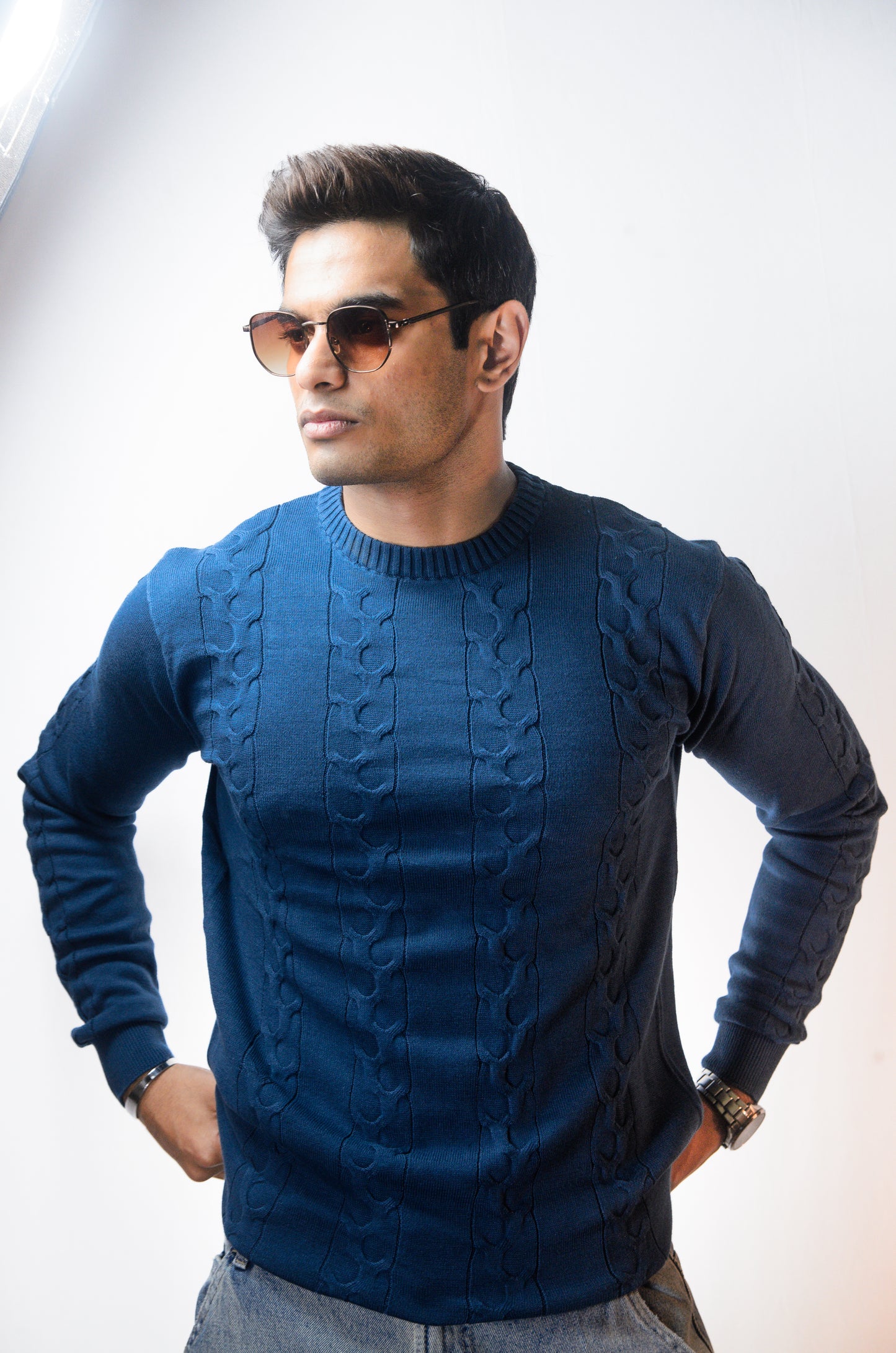 The Ashford Full Sleeve Knitted Tshirt - TURKISH