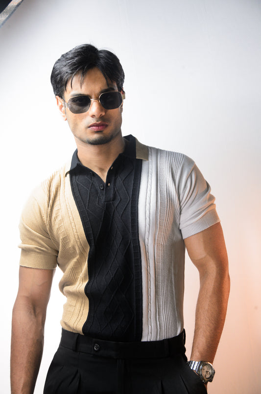 Norvane Knit Polo - BLACK